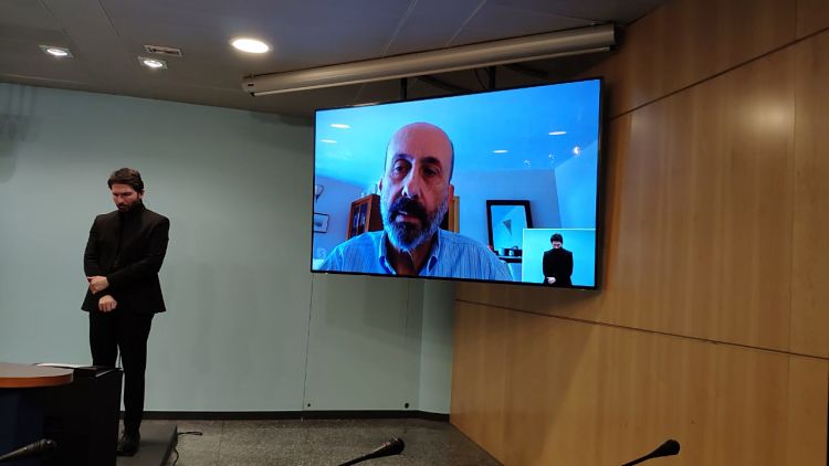 Un instant de la roda de premsa.