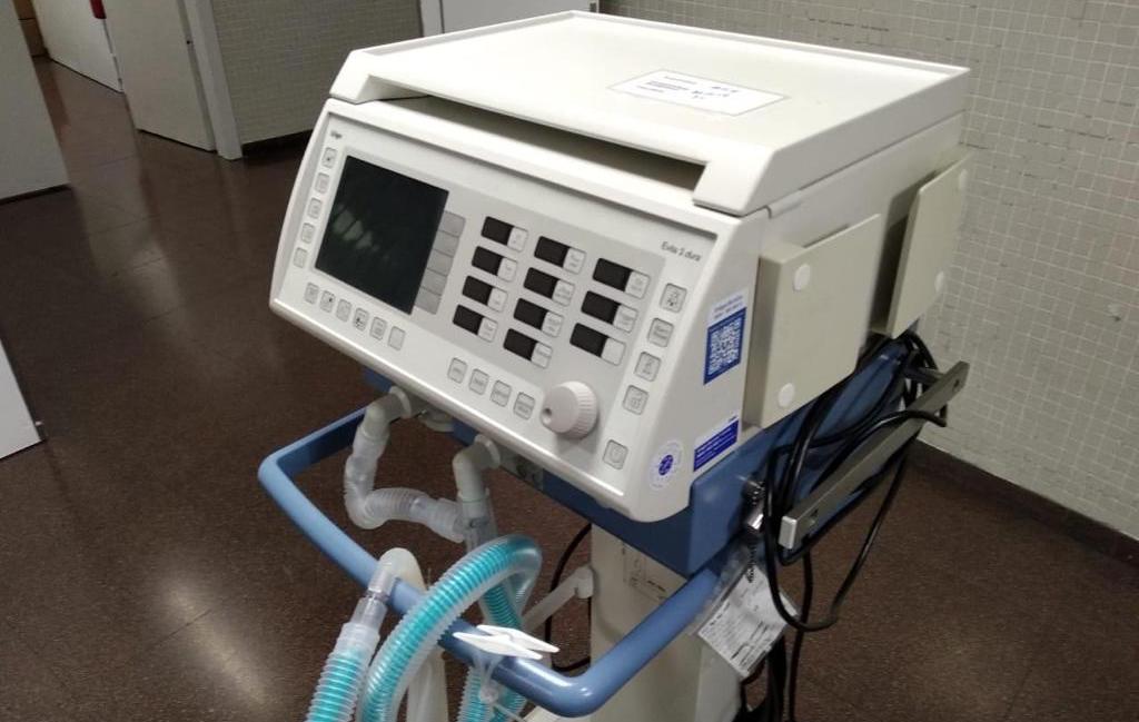 El respirador Dräger donat per la família Guirao i Barlakova.