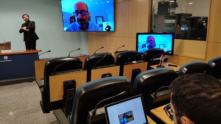 Un instant de la roda de premsa.