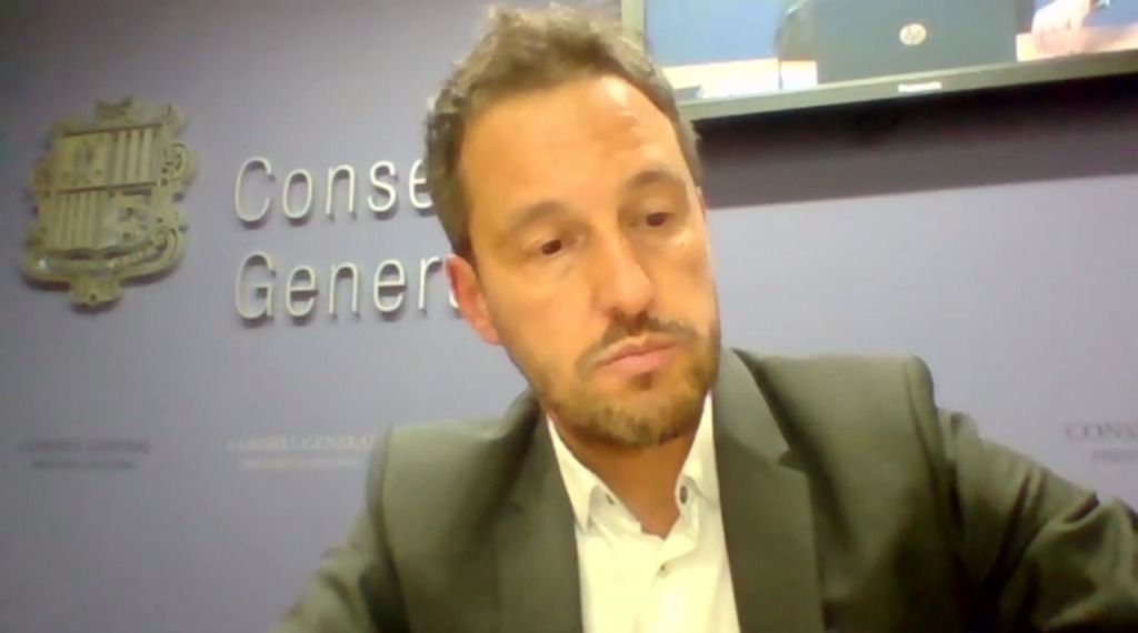 Pere López, durant la roda de premsa d'aquest dilluns.