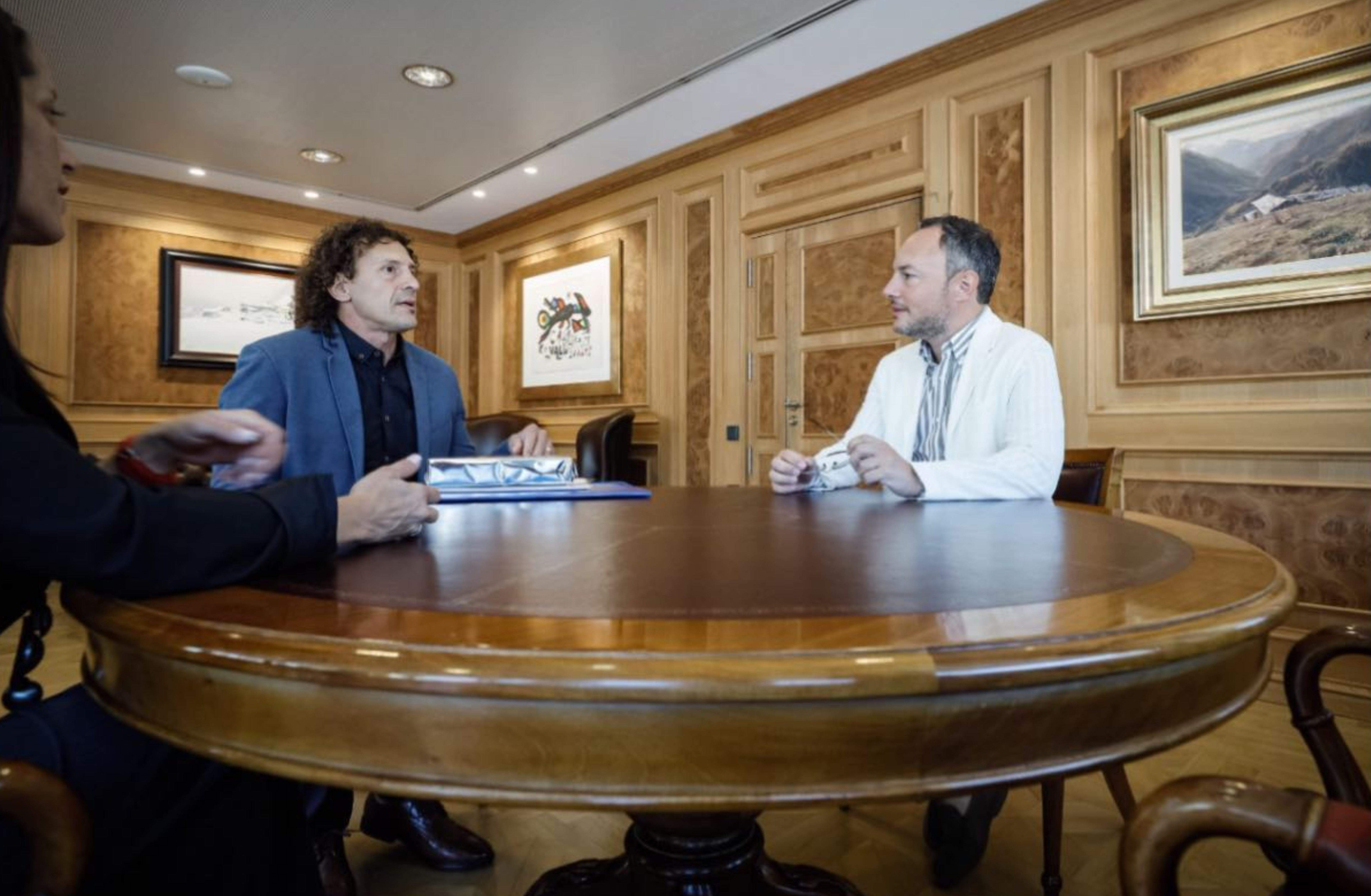 Un moment de la trobada.