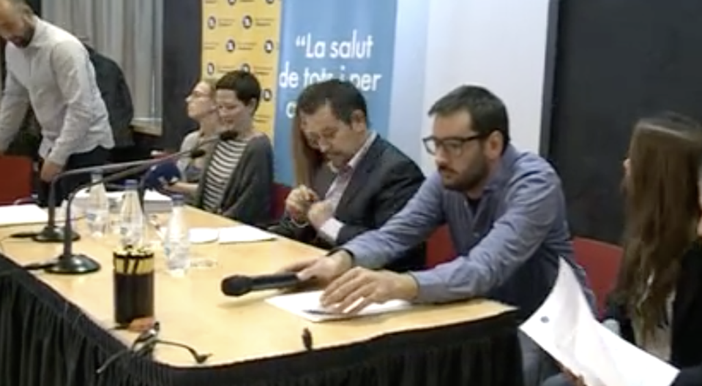 La junta del Col·legi de Psicòlegs.