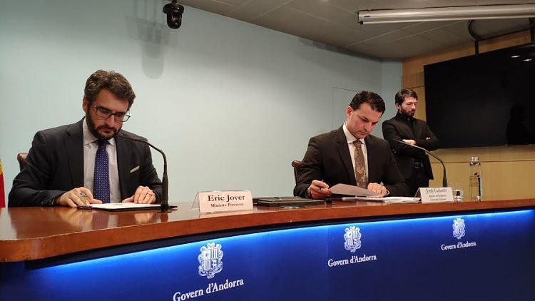 Jover i Gallardo, durant la roda de premsa.