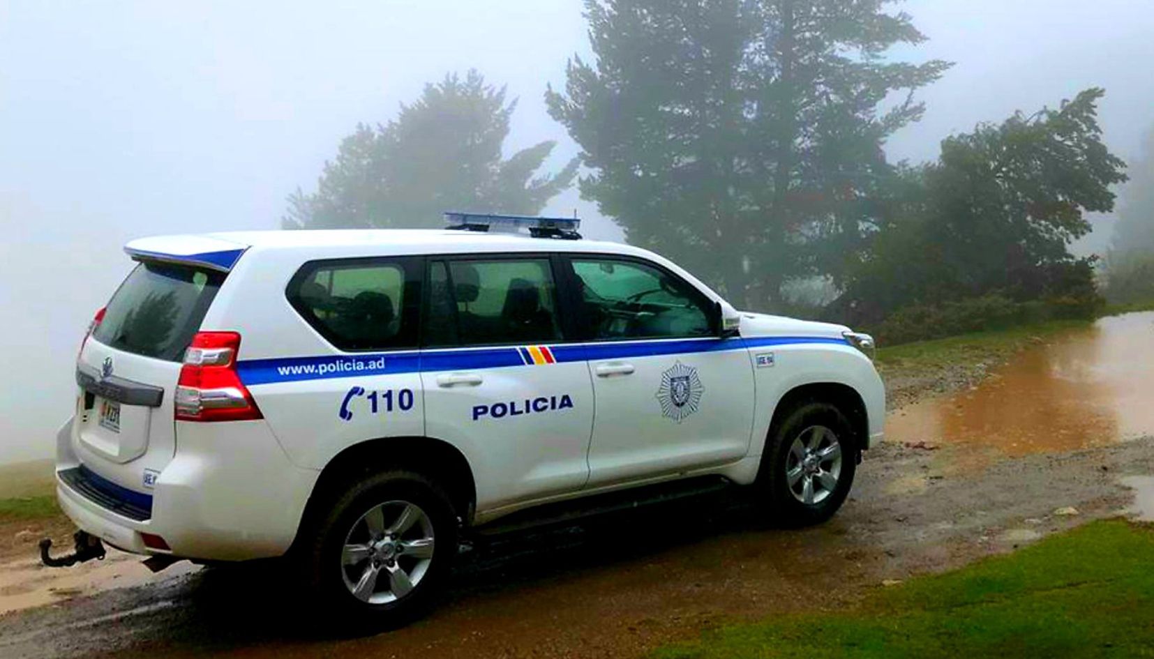 Un vehicle policial fent controls aquest cap de setmana.