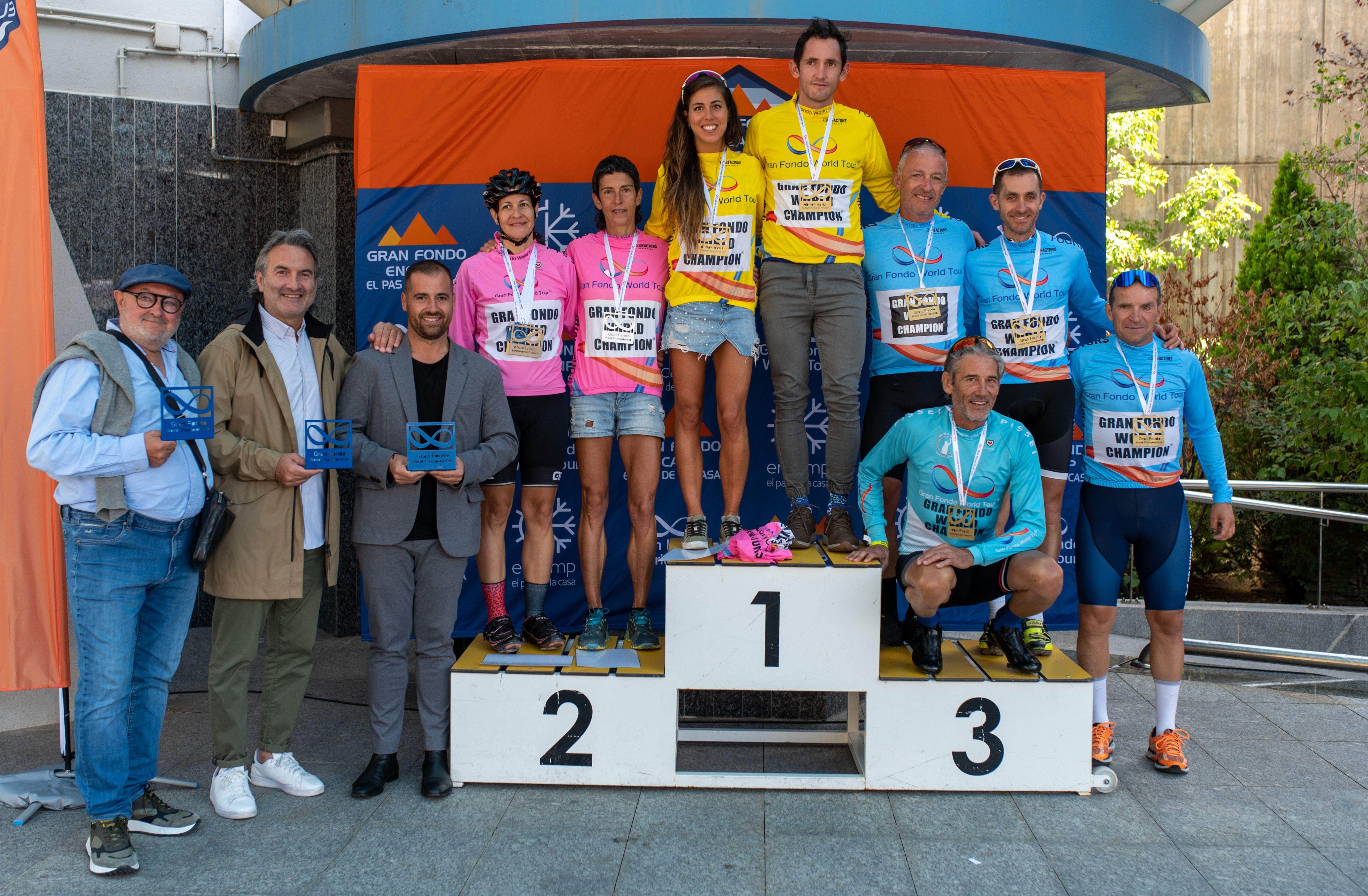 El podi general de la marxa cicloturista.