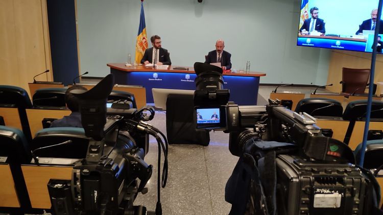 Un instant de la roda de premsa.