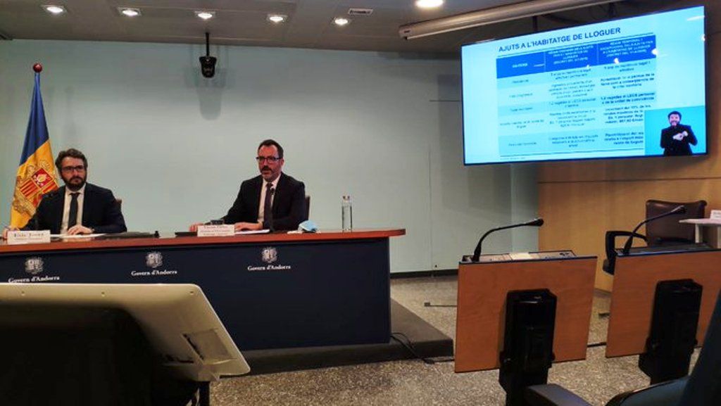 Jover i Filloy durant la roda de premsa d'aquest dimarts.