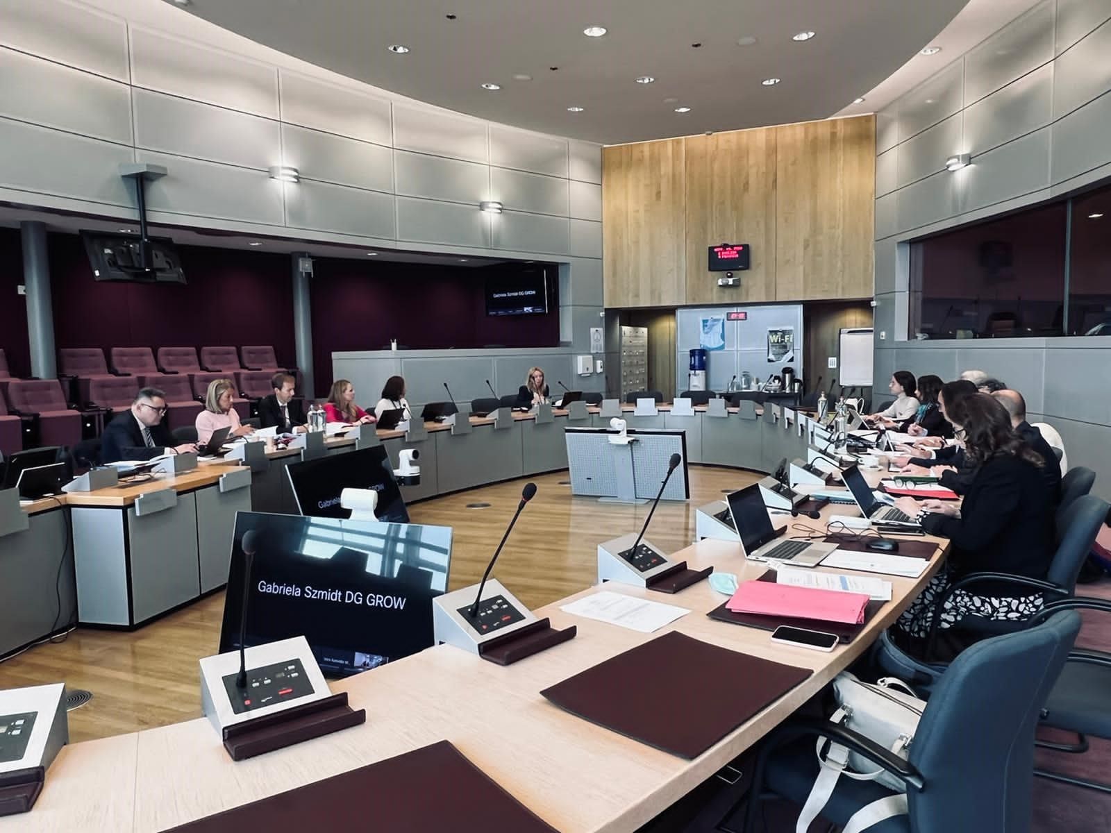 Un moment d'una de les reunions d'aquesta ronda de negociació.