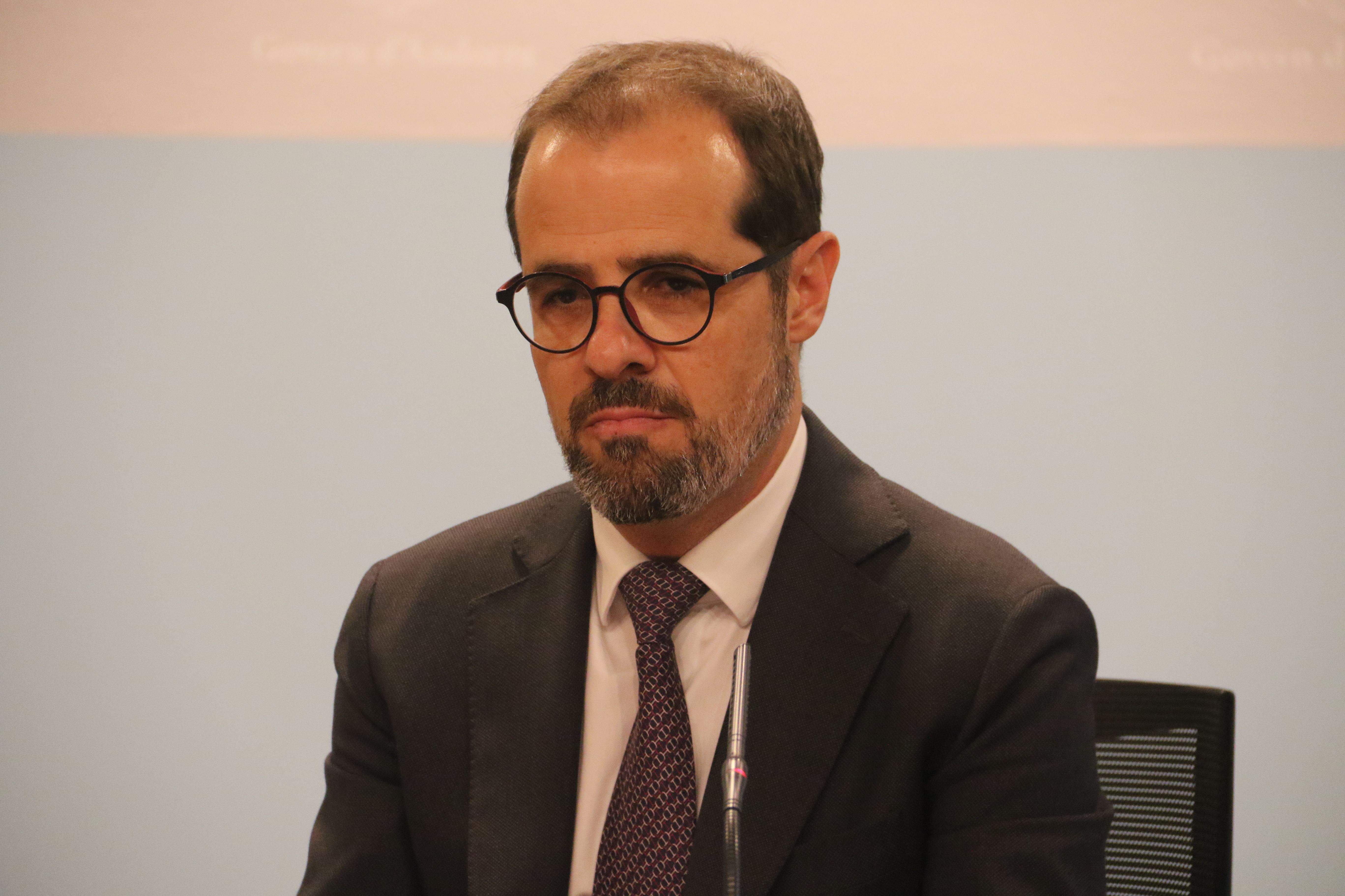 El director-general de l'AFA, David Cerqueda, en la compareixença d'aquest dilluns.