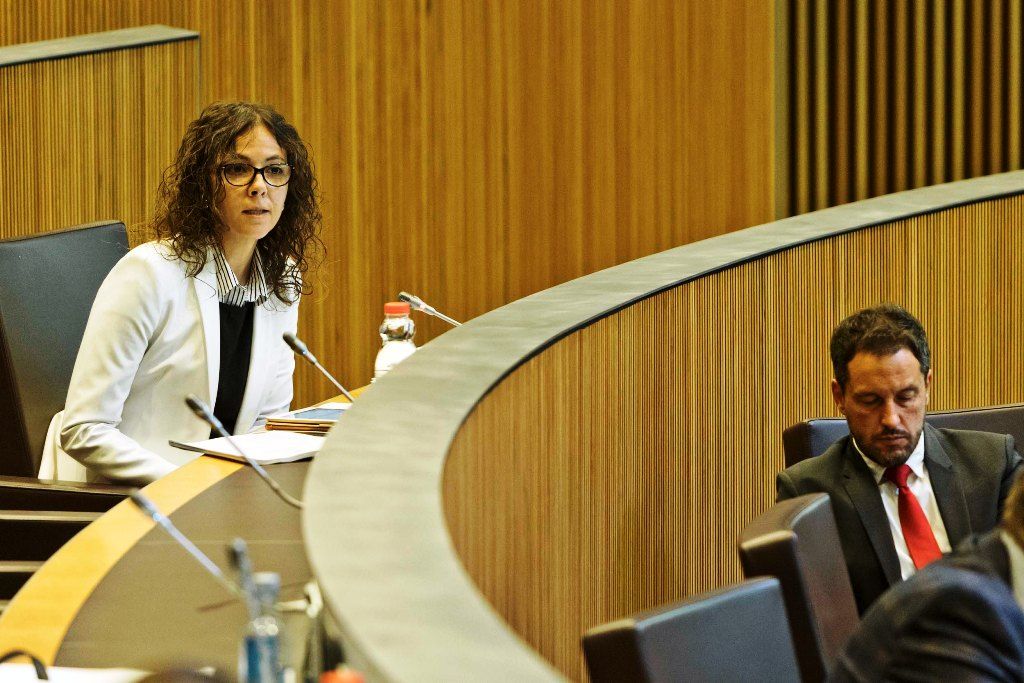 Els consellers del PS, Judith Salazar i Pere López.