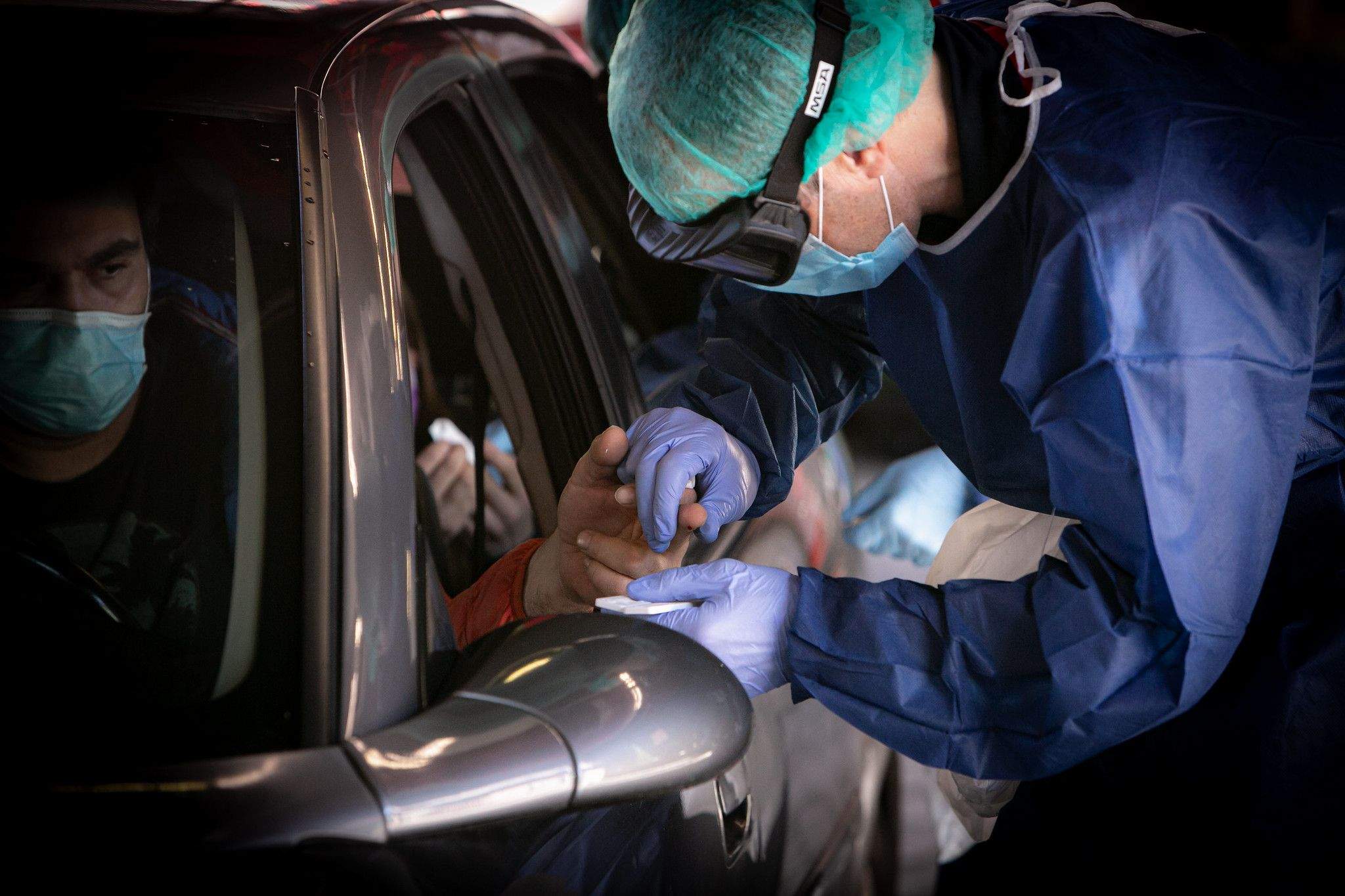 Realització d'una de les proves aquest matí.