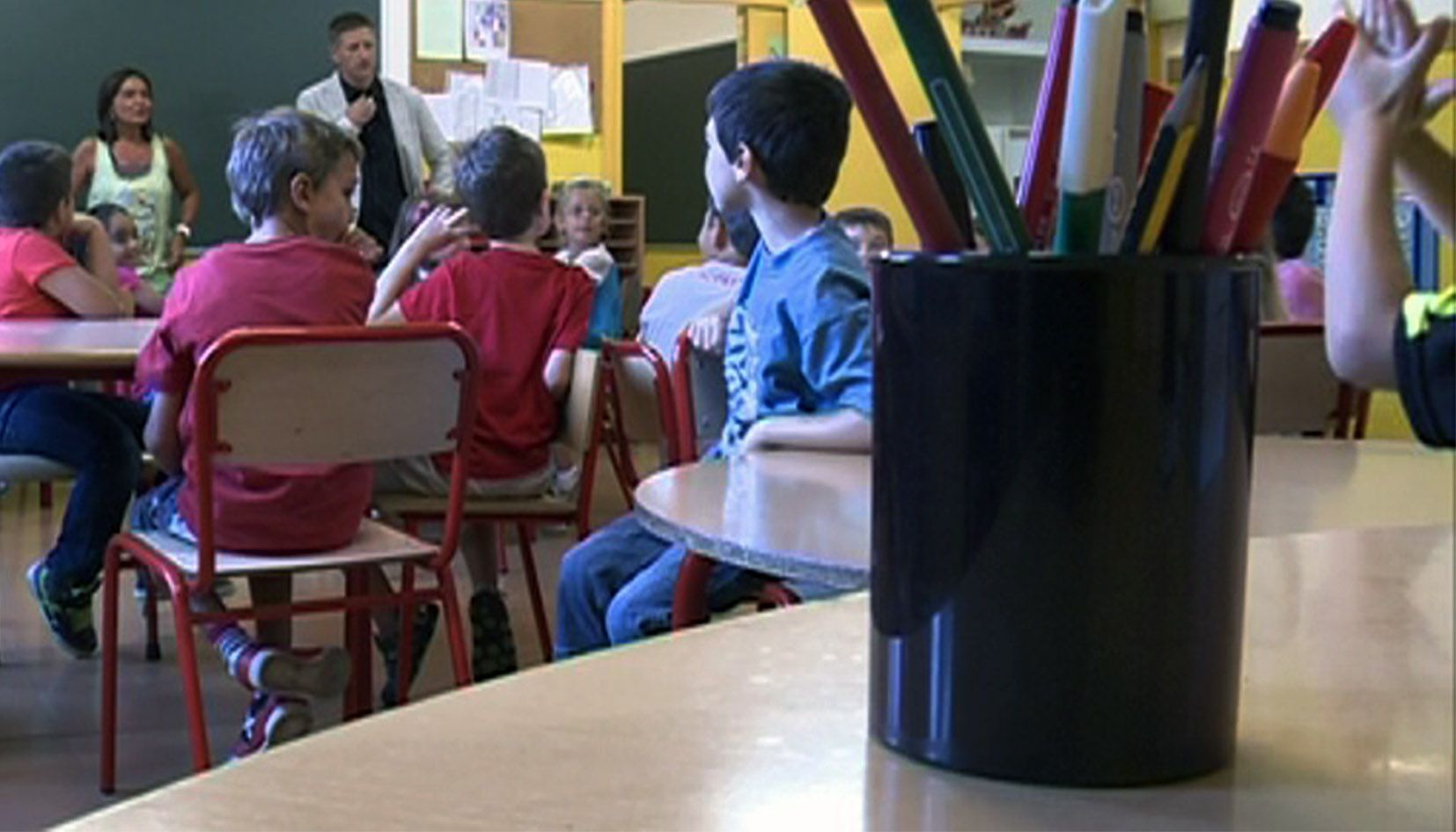 Una aula d'un centre educatiu andorrà.