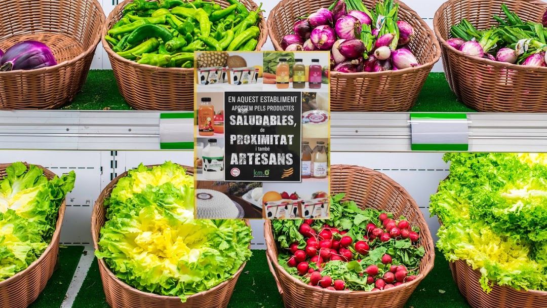 Secció de verdures d'un establiment d'Andorra.