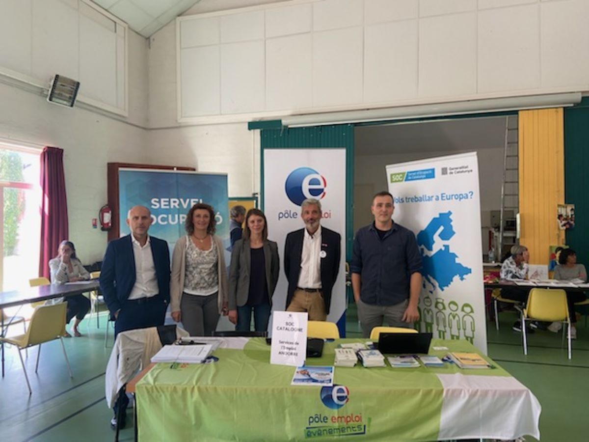 Els representants dels serveis d'ocupació durant la trobada d'aquest dijous.