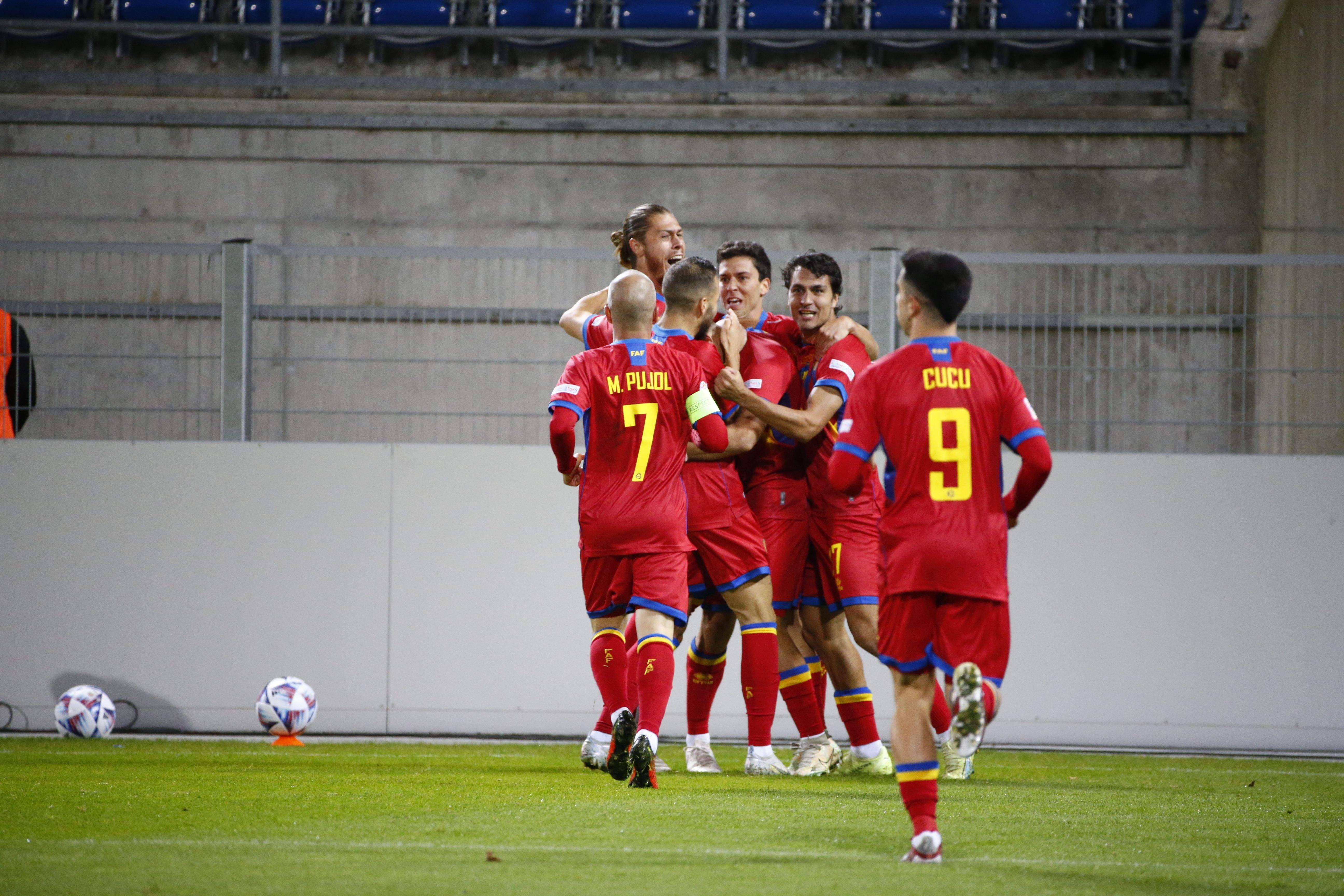 Celebració del gol de Beto.