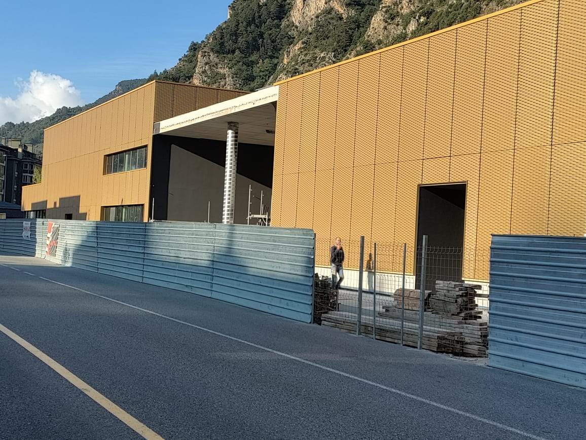 Una imatge d'aquest divendres de l'estat de les obres de l'edifici R15.