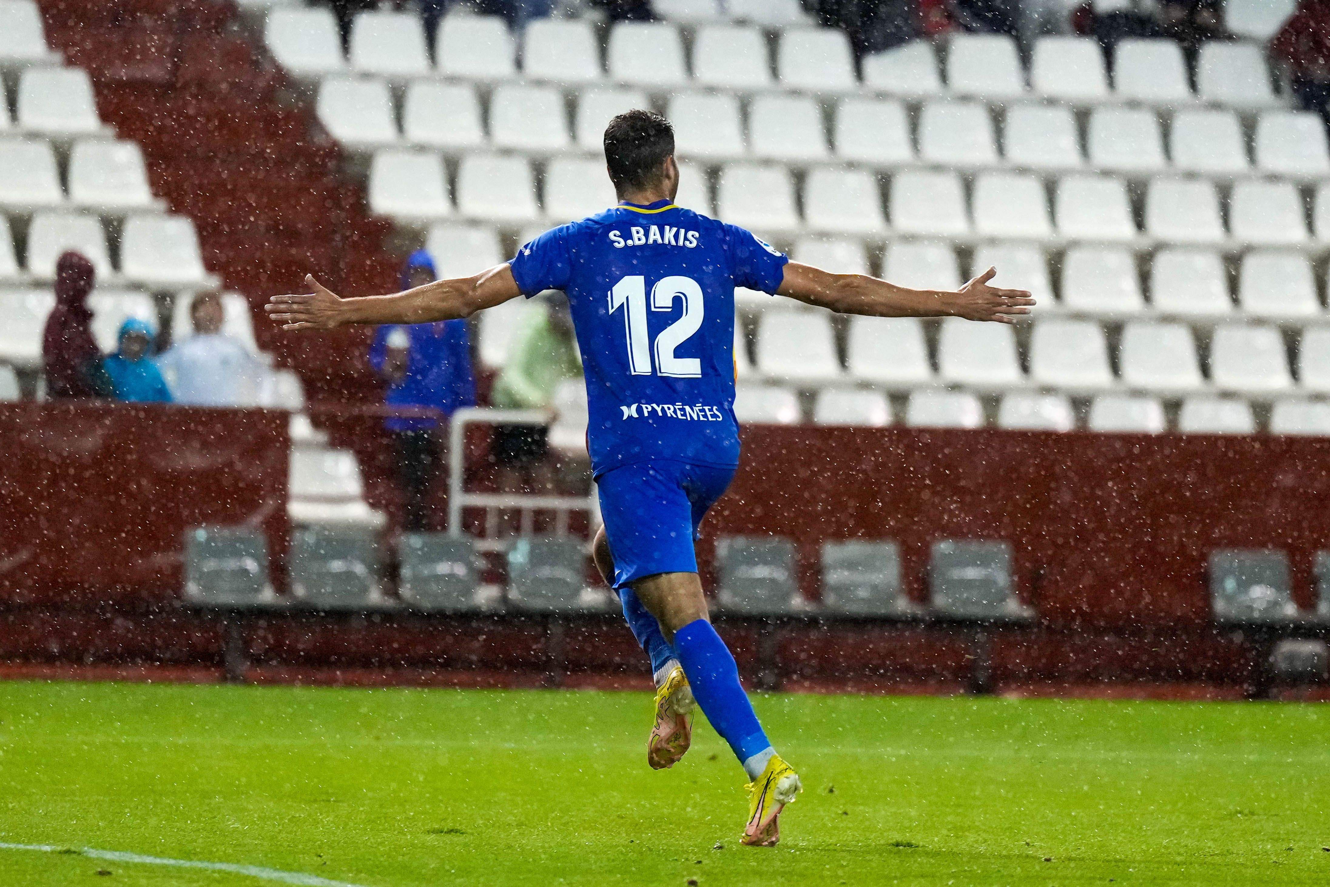 Bakis celebra el gol contra l'Albacete.