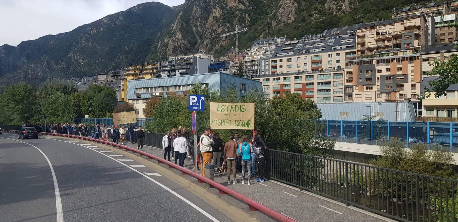 Una imatge de la marxa.