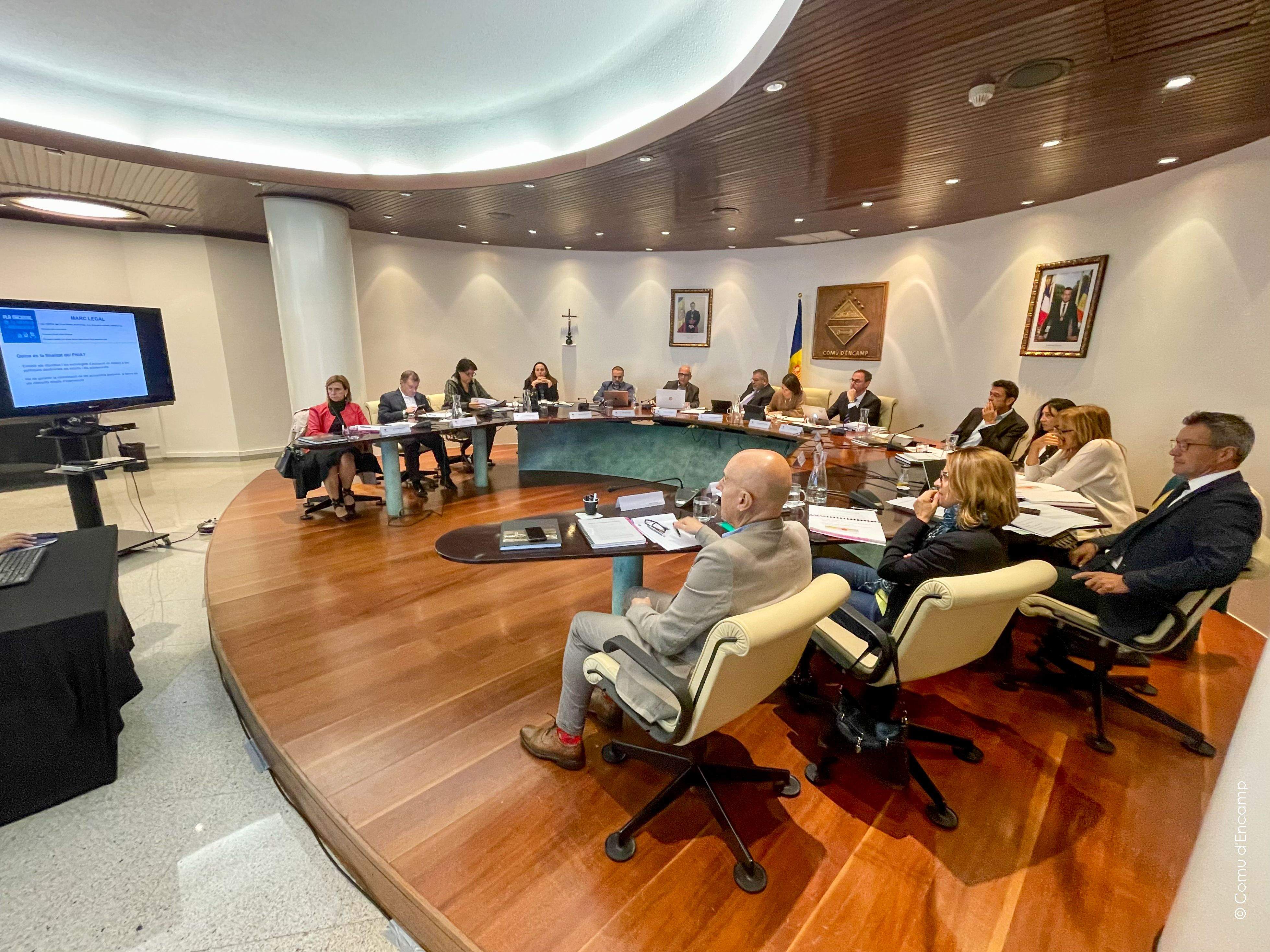 Un moment de la reunió de cònsols celebrada a Encamp.