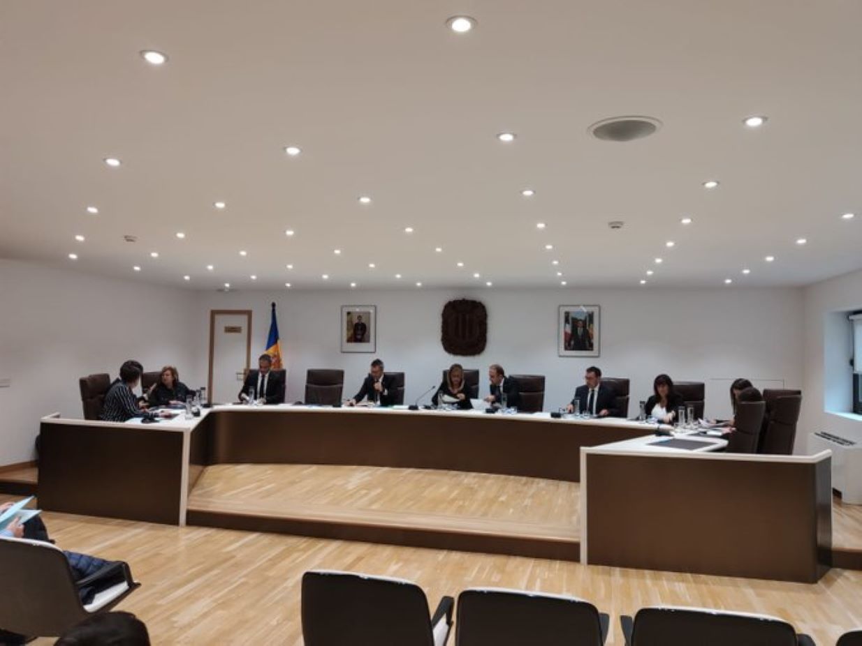 Una imatge de la sessió de comú d'aquest dijous.