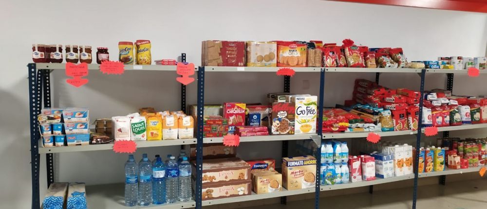 La botiga solidària de la Creu Roja.