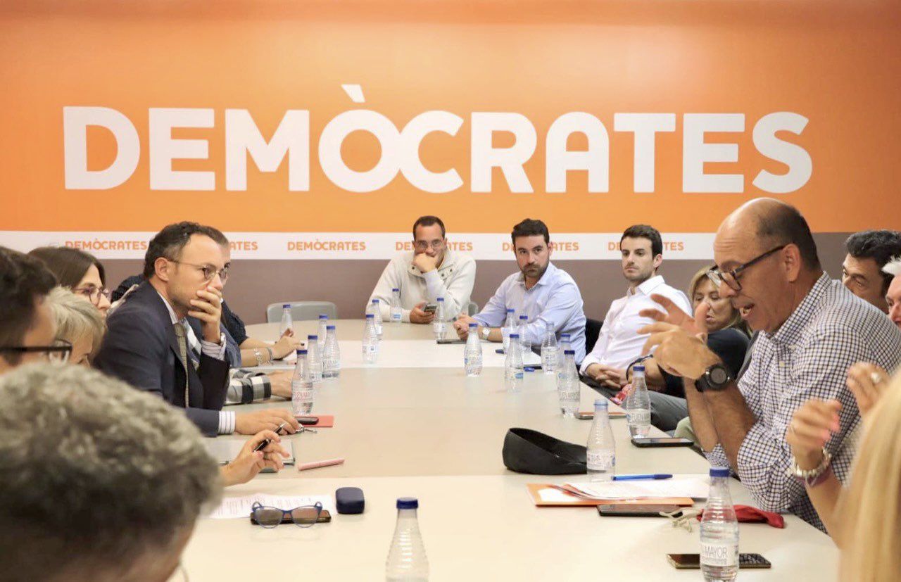 Una imatge de la reunió de l'executiva d'aquest dilluns.