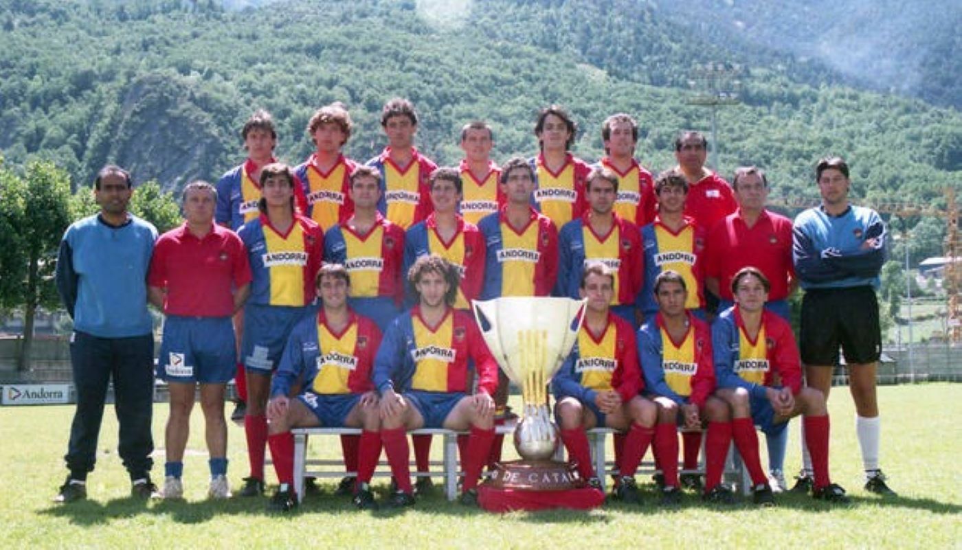 La plantilla campionat de la Copa Catalunya l'any 1994.