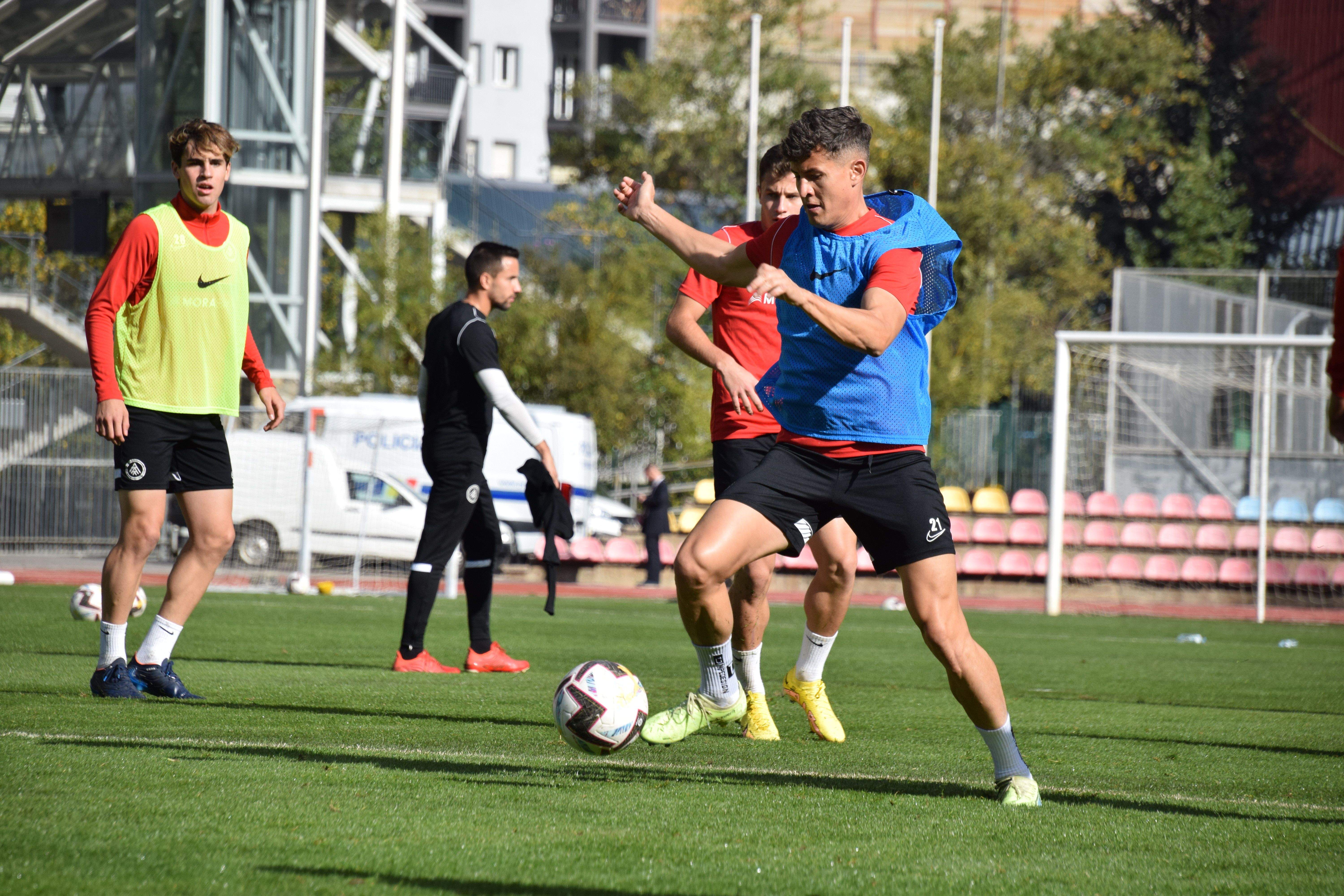 Un moment d'un dels entrenaments d'aquesta setmana.