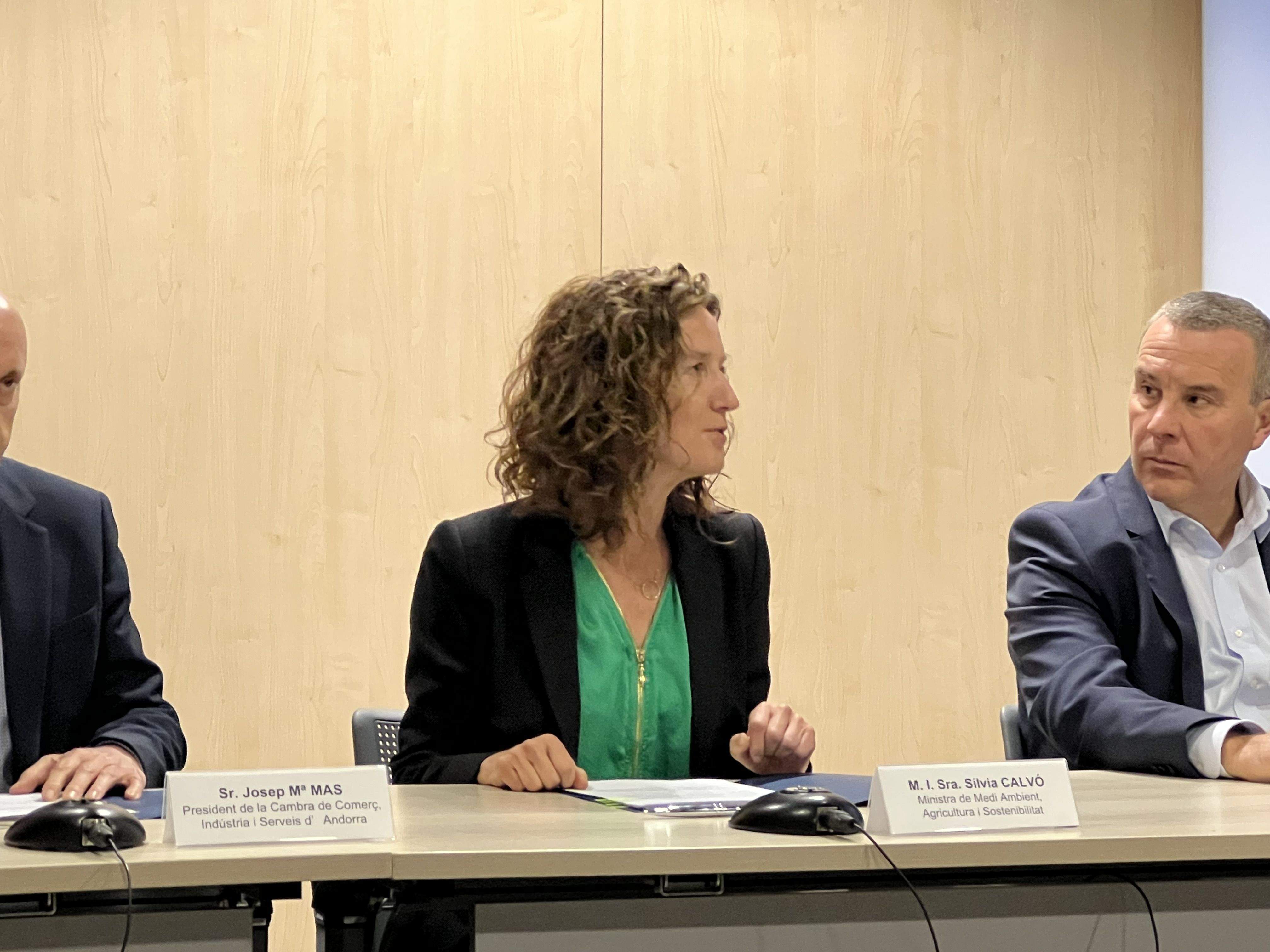 La ministra de Medi Ambient, Silvia Calvó, aquest dimarts.