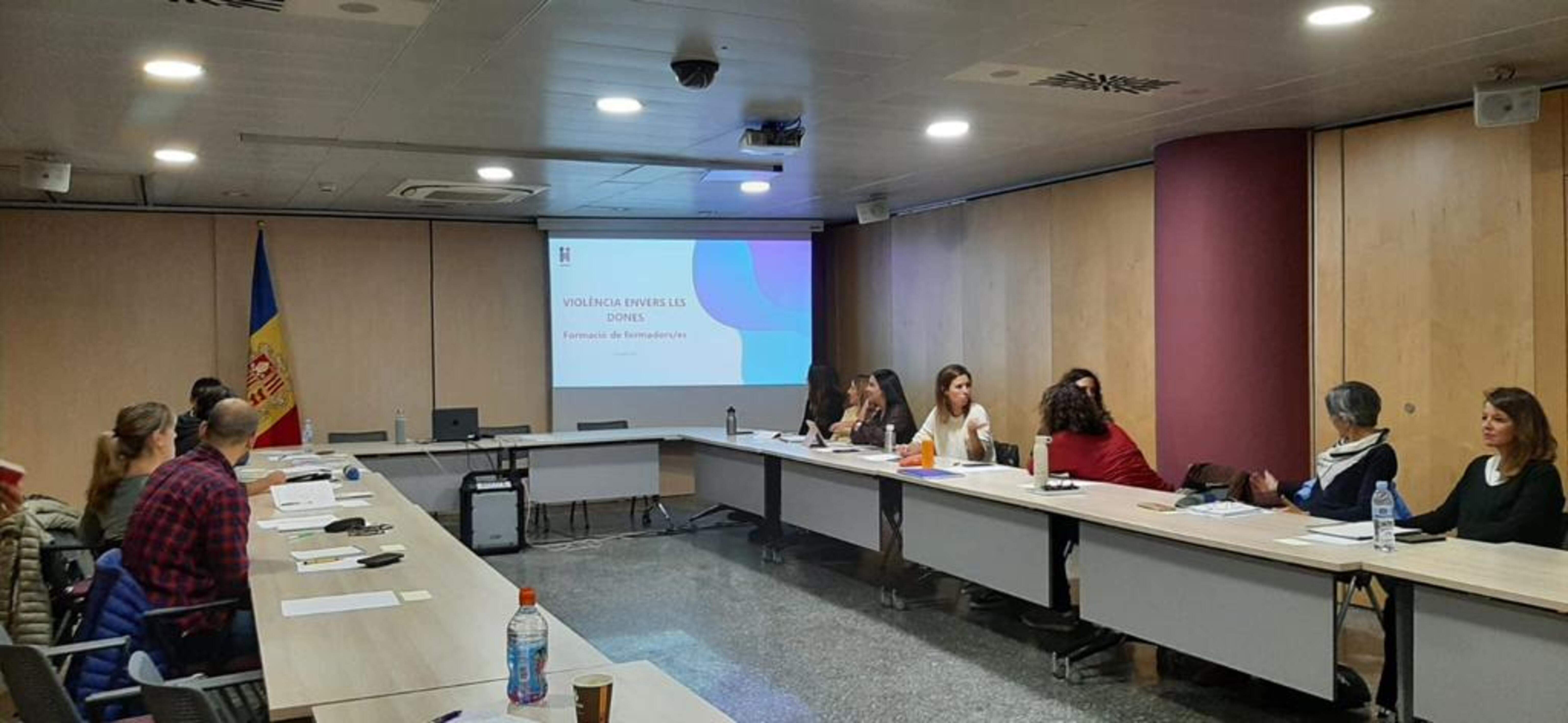 Una imatge de la formació d'aquest dijous.