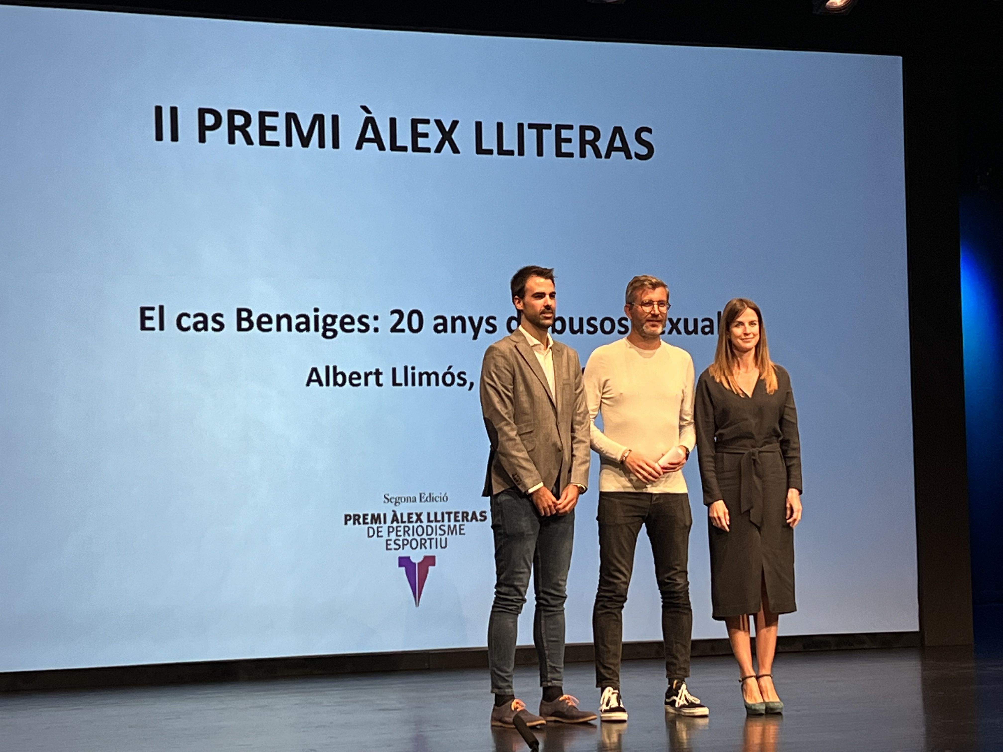 El guanyador del premi, Albert Llimós.