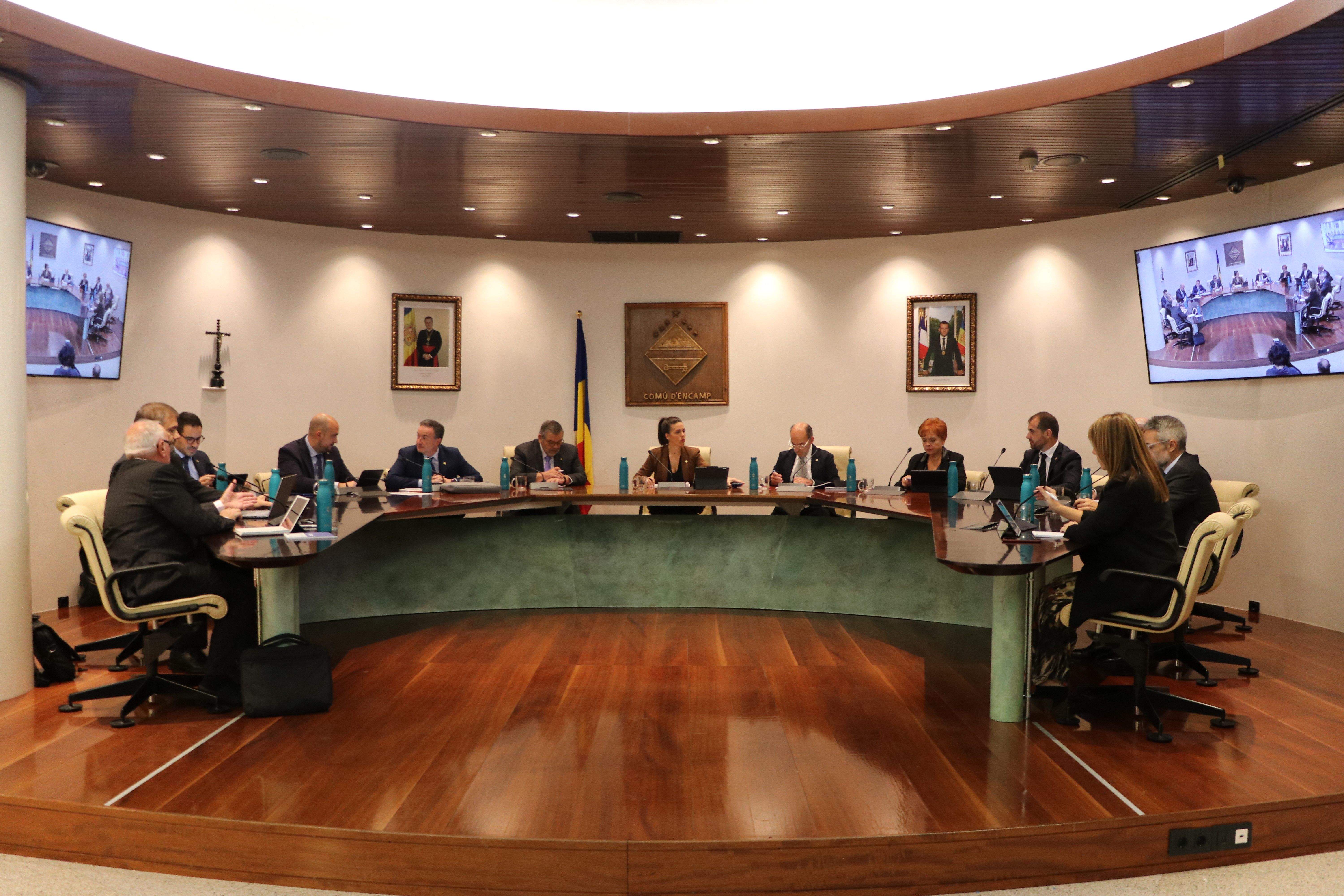 Un moment de la sessió de comú celebrada a Encamp.