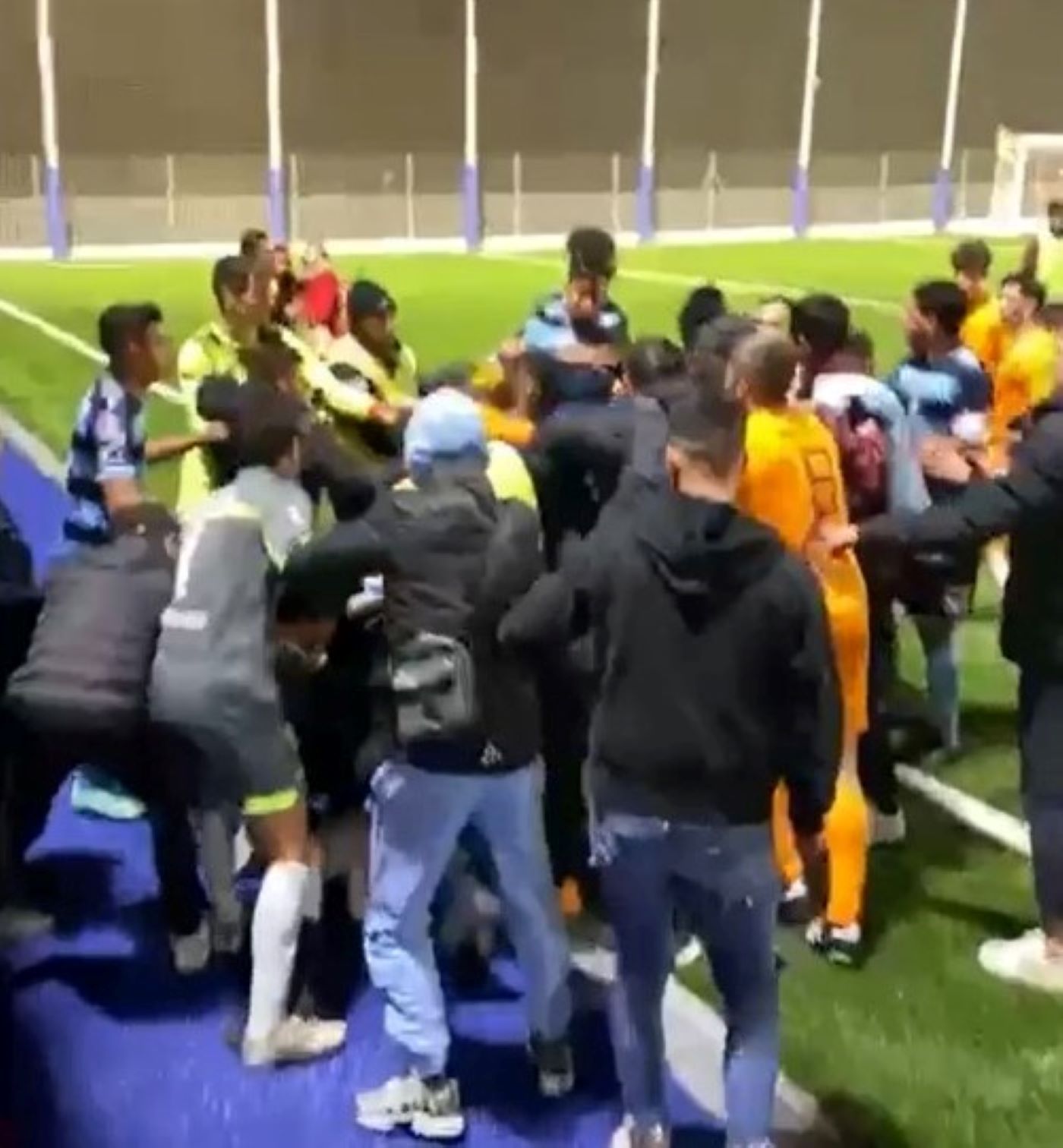 Un instant de la baralla.