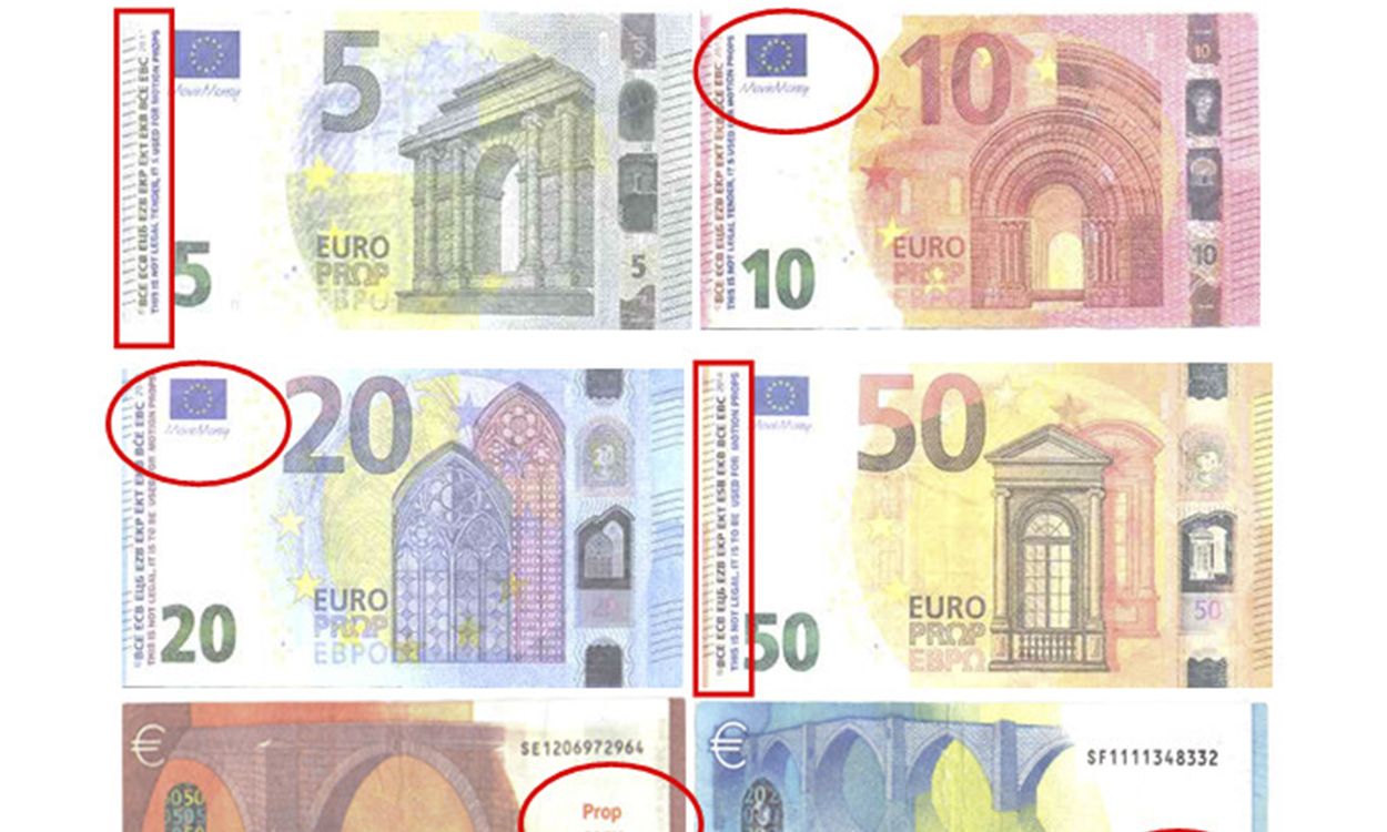 Els bitllets falsos anomenats 'de fantasia'