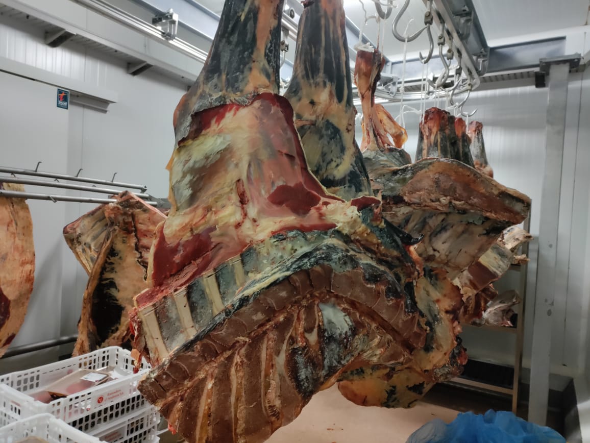 Carn a l'escorxador nacional.