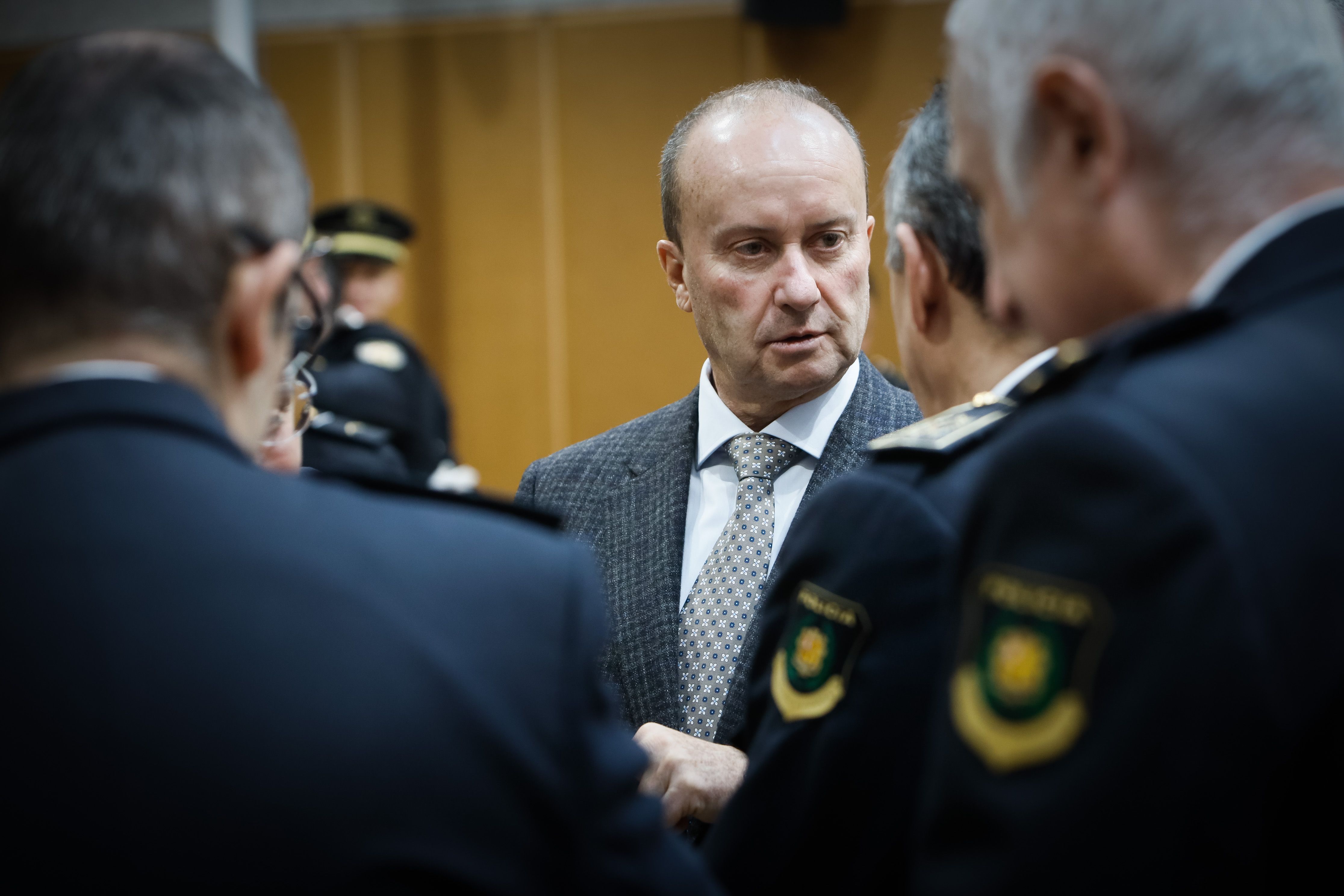 Josep Maria Rossell en un acte recent del cos de policia. Josep Maria Rossell en un acte recent del cos de policia.