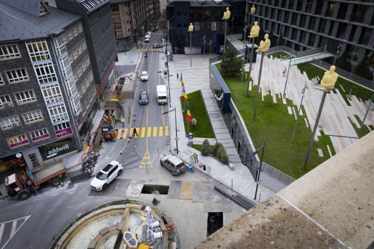 Vista del tram afectat per les obres.