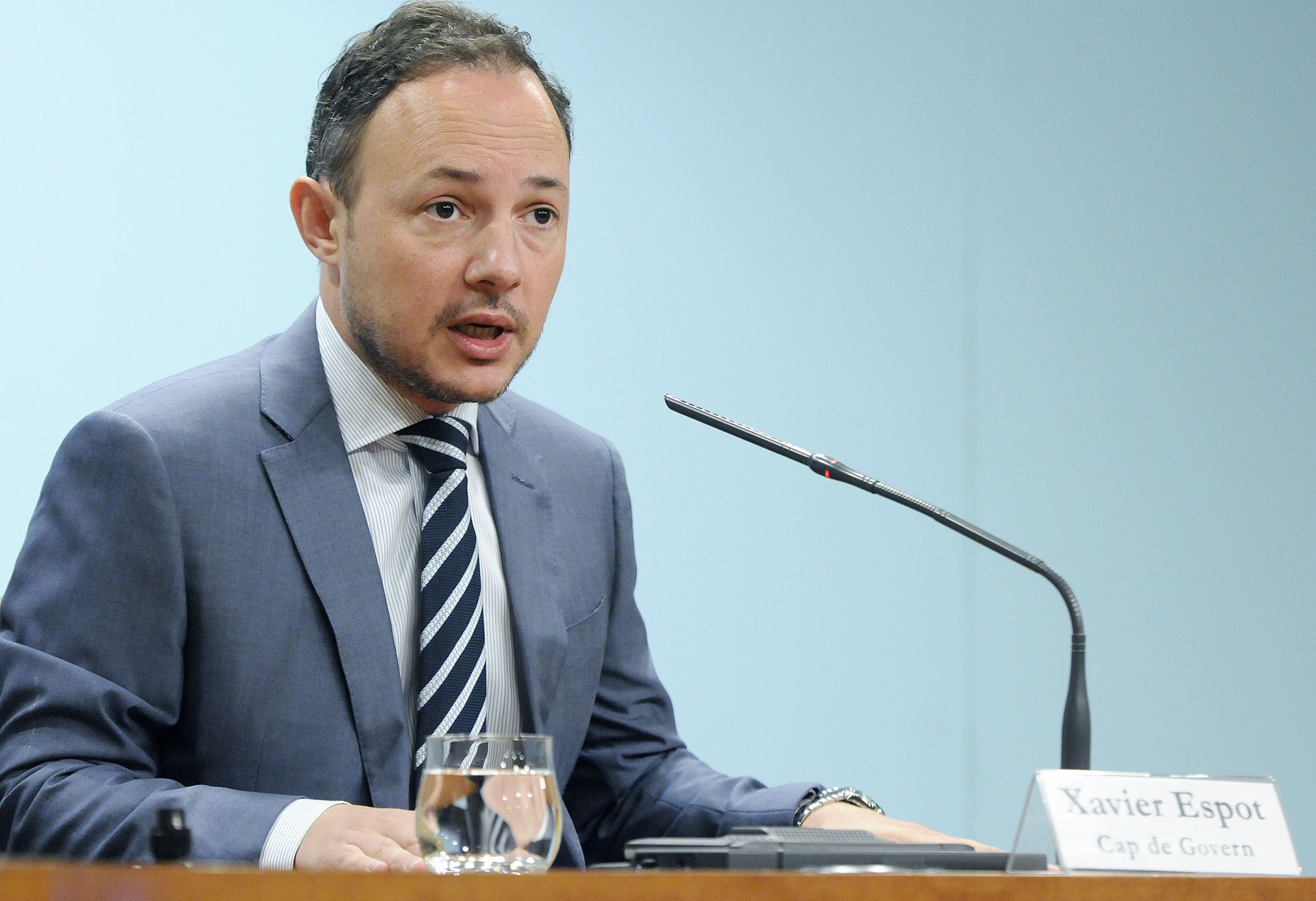 Xavier Espot en una intervenció com a cap de Govern.