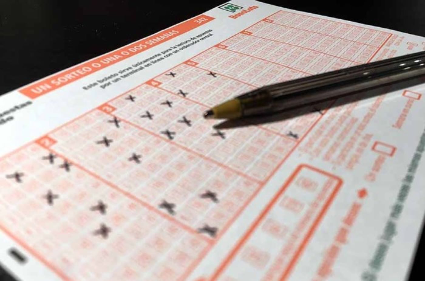 Una butlleta de la Bonoloto.