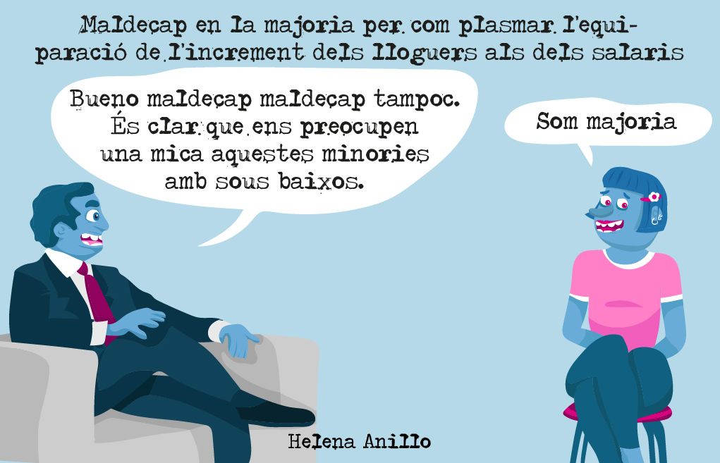 Majoria amb salaris baixos.