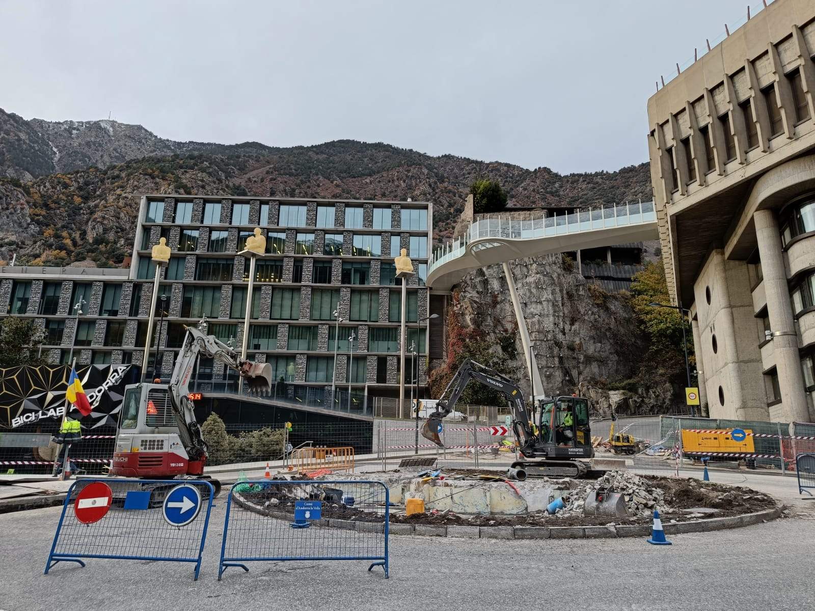 Estat a primera hora d'aquesta tarda del punt rodó.