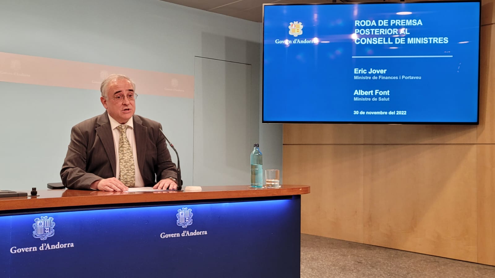 El ministre de Salut en funcions, Albert Font