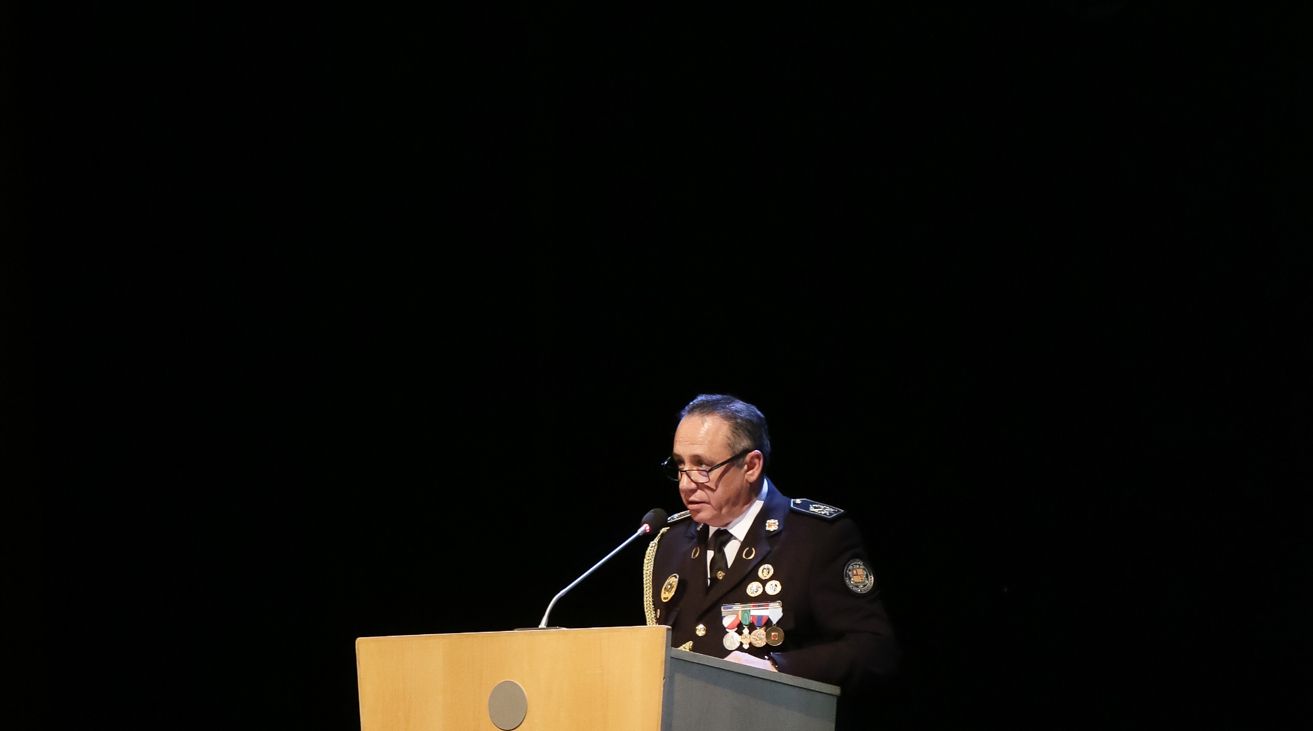 El director de la policia, Jordi Moreno, durant un acte. El director de la policia, Jordi Moreno, durant un acte.
