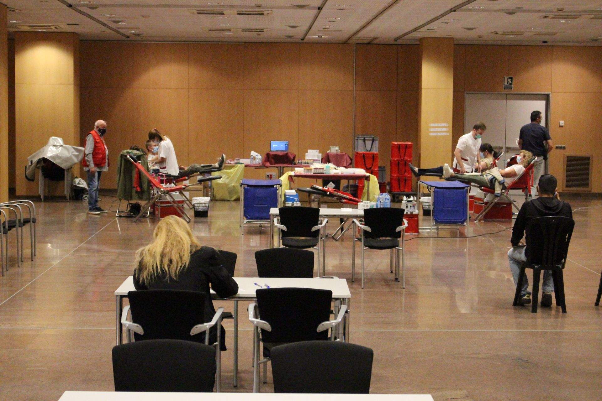 Una imatge de l'acapte de sang del setembre.