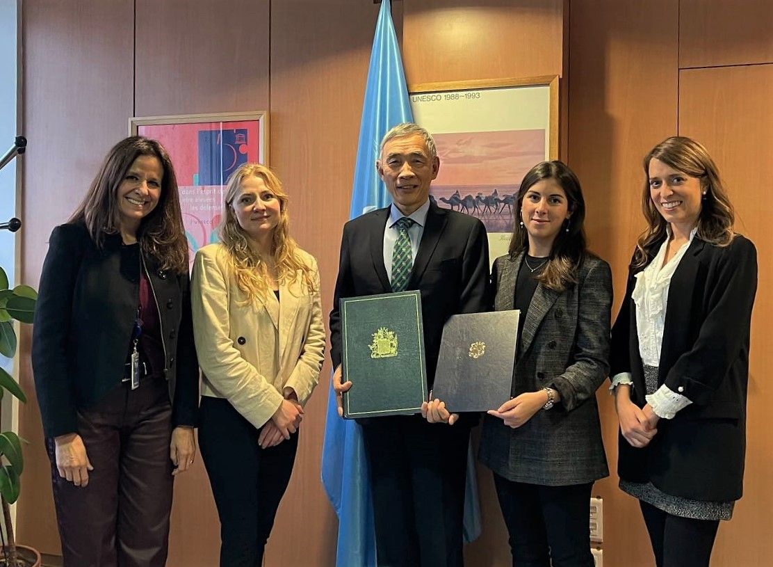L'instrument de ratificació s'ha dipositat a la seu de la Unesco.