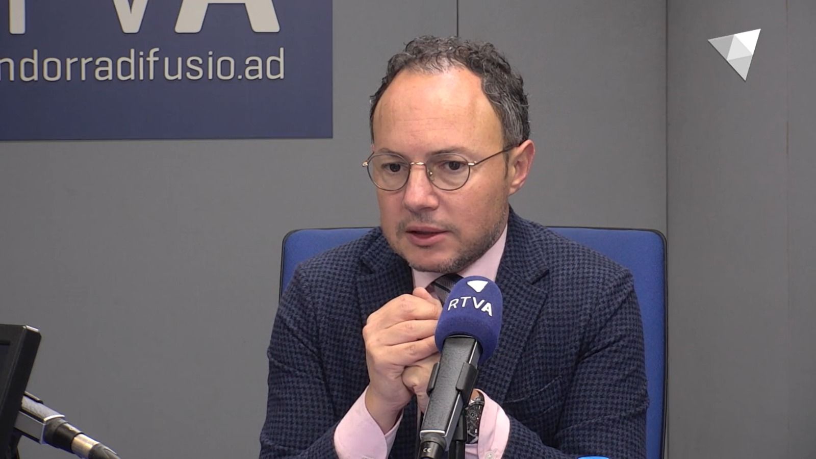 Xavier Espot, durant l'entrevista.