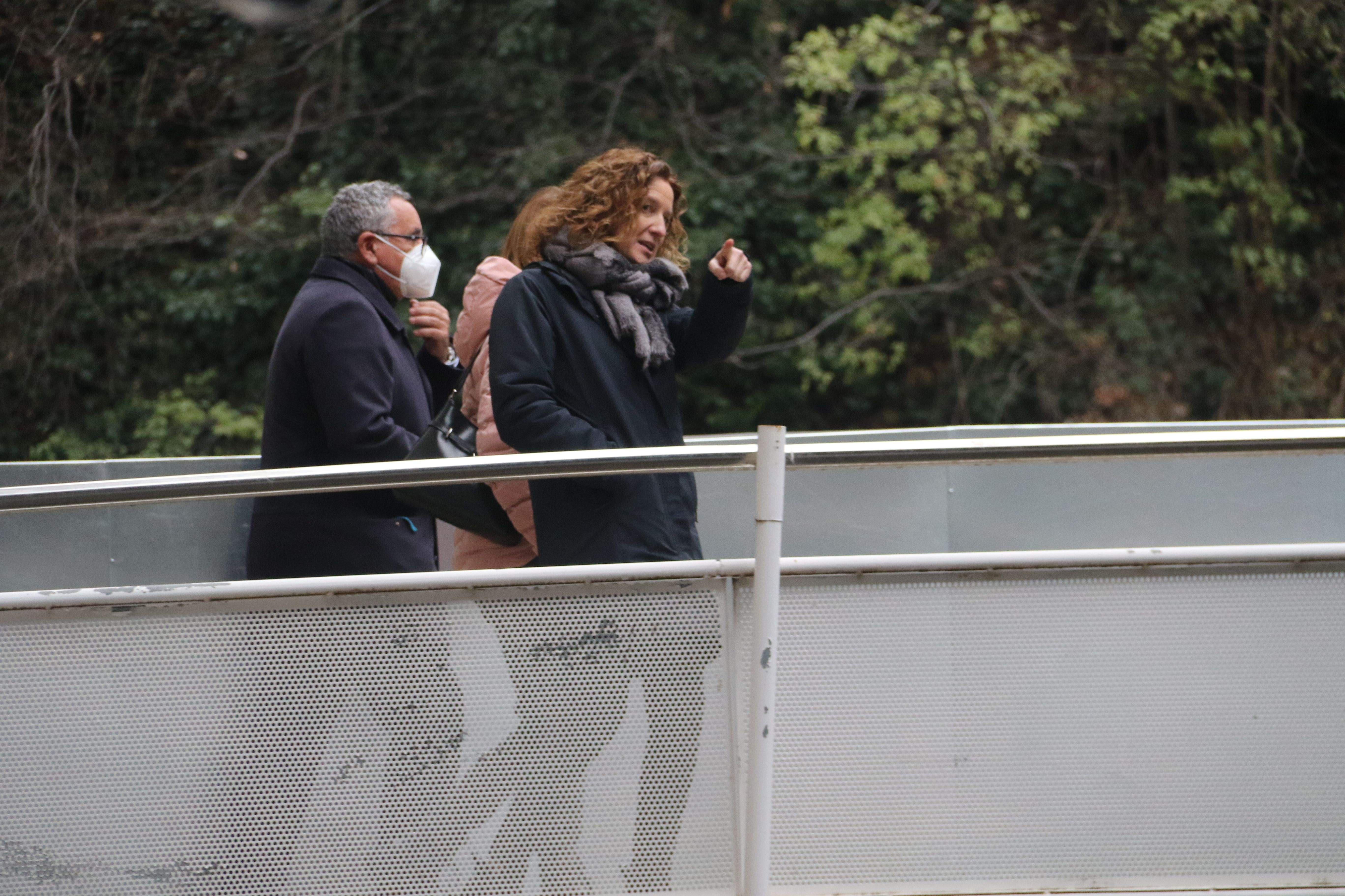 La ministra de Medi Ambient, Sílvia Calvó, aquesta tarda a Escaldes.