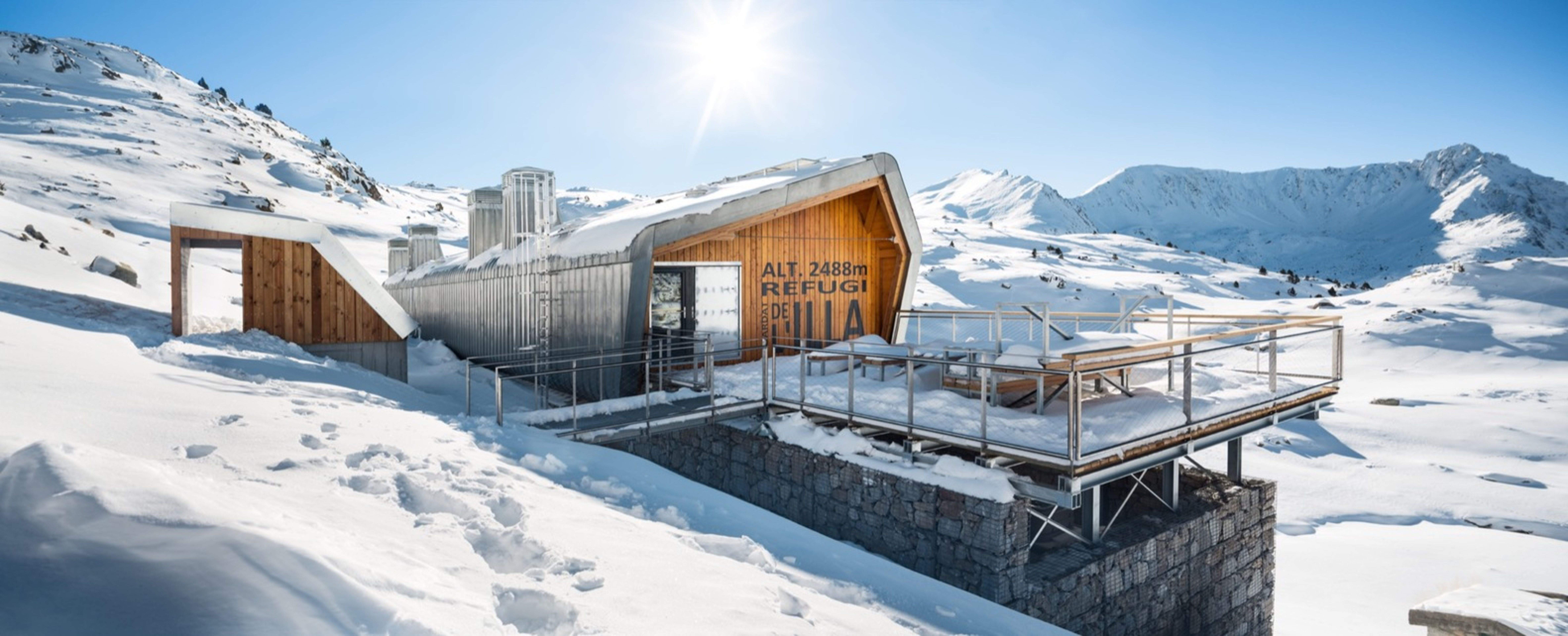 Una imatge del refugi de l'Illa.