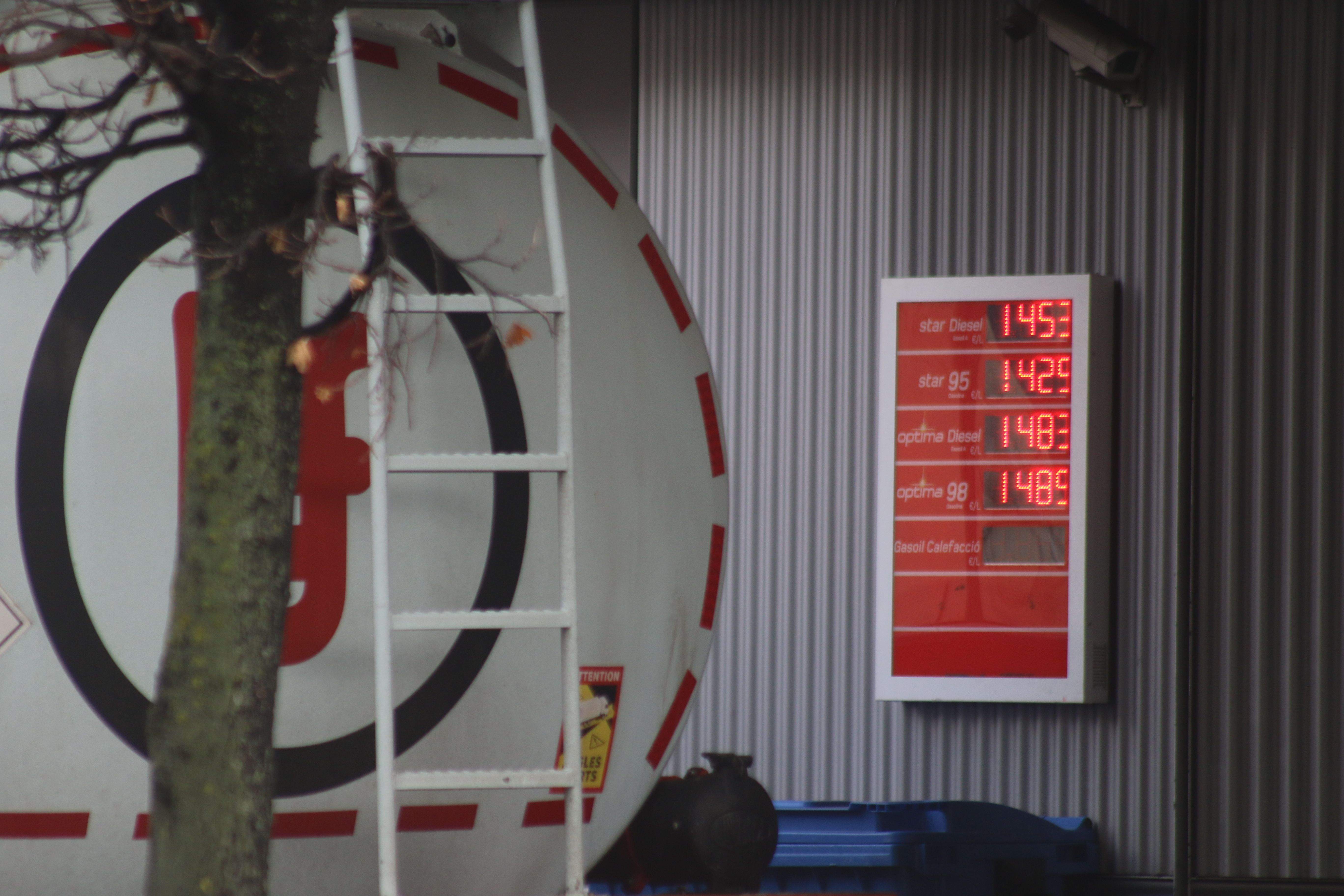 Preu dels carburants aquesta setmana a una benzinera del país.