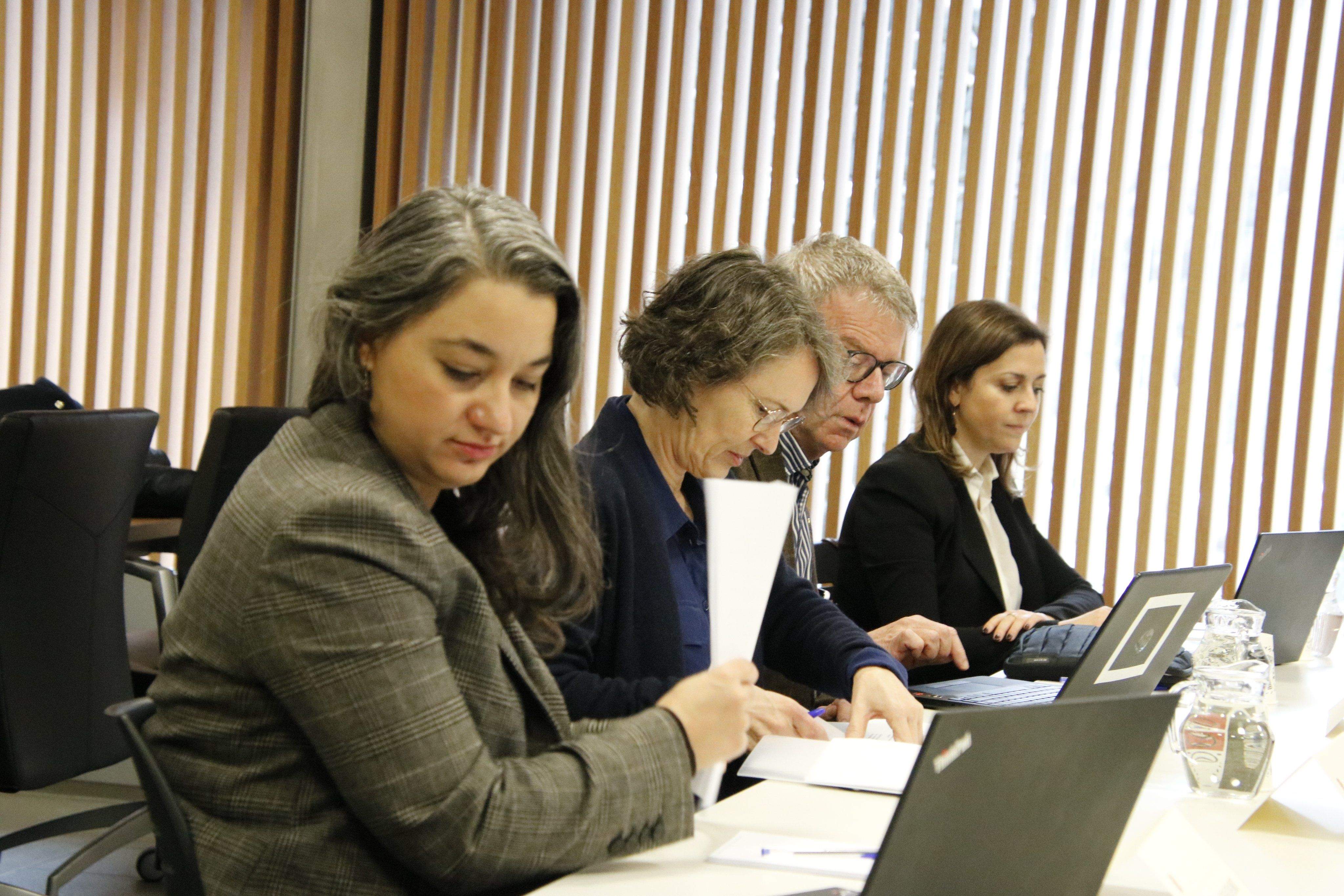 Els experts del GRETA, al Consell General. Els experts del GRETA, al Consell General.